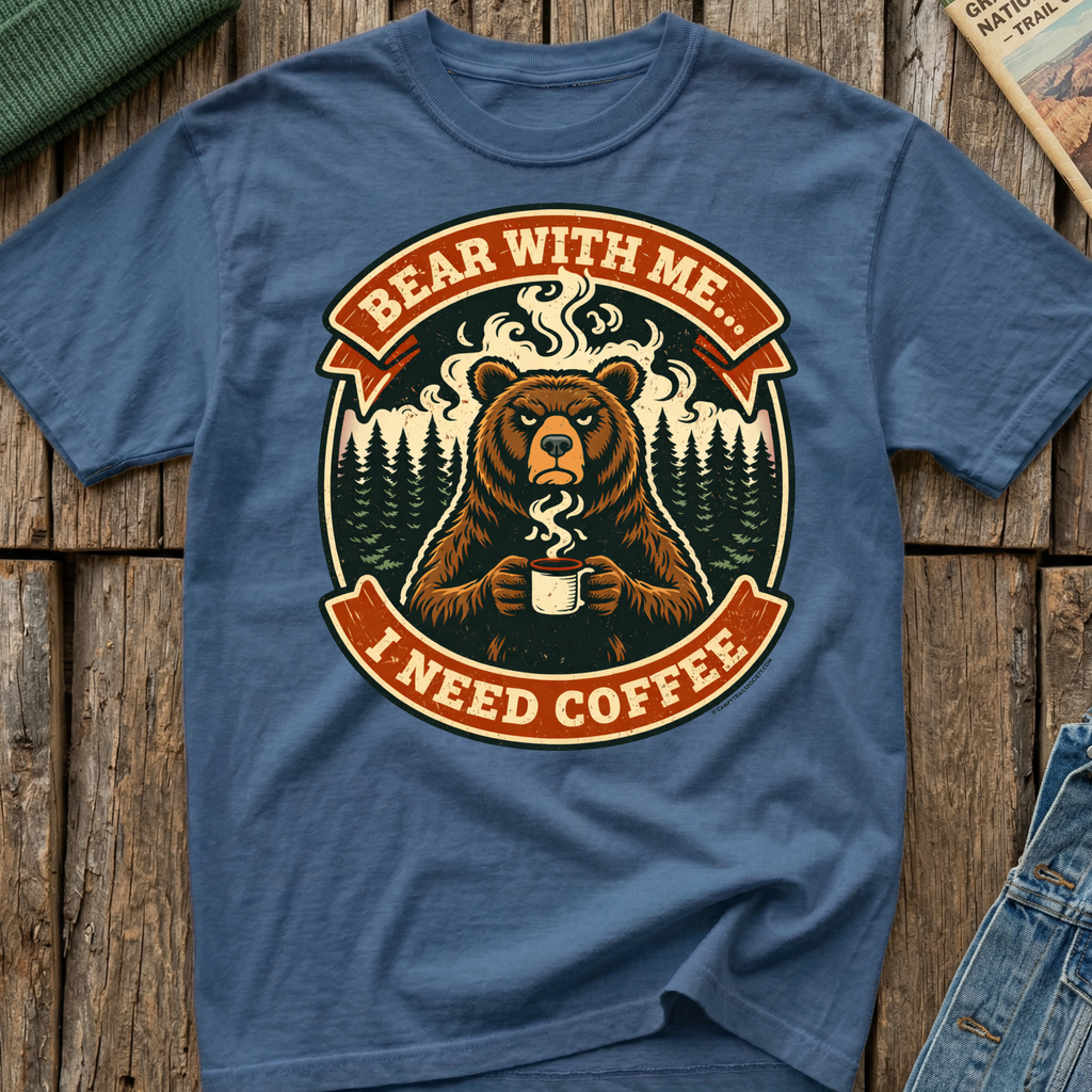 Bear With Me I need Coffee T-Shirt