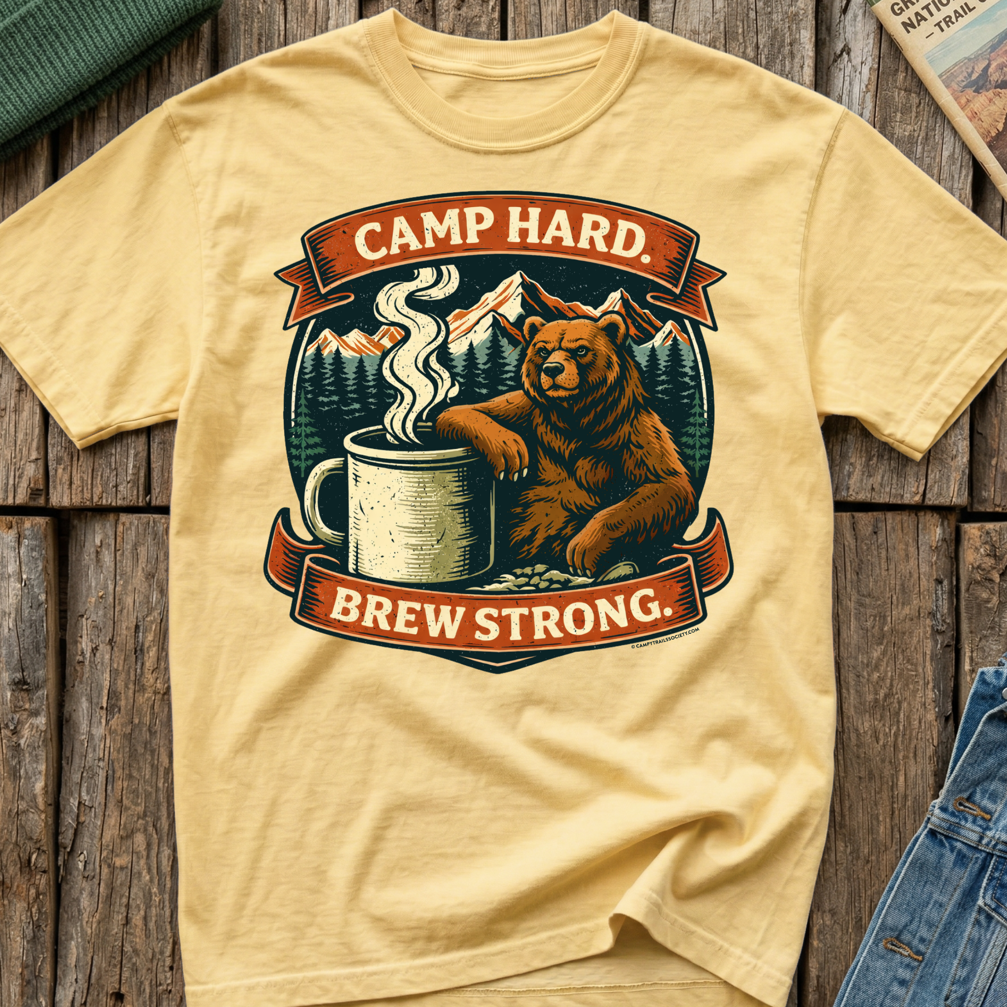 Camp Hard Brew Strong T-Shirt