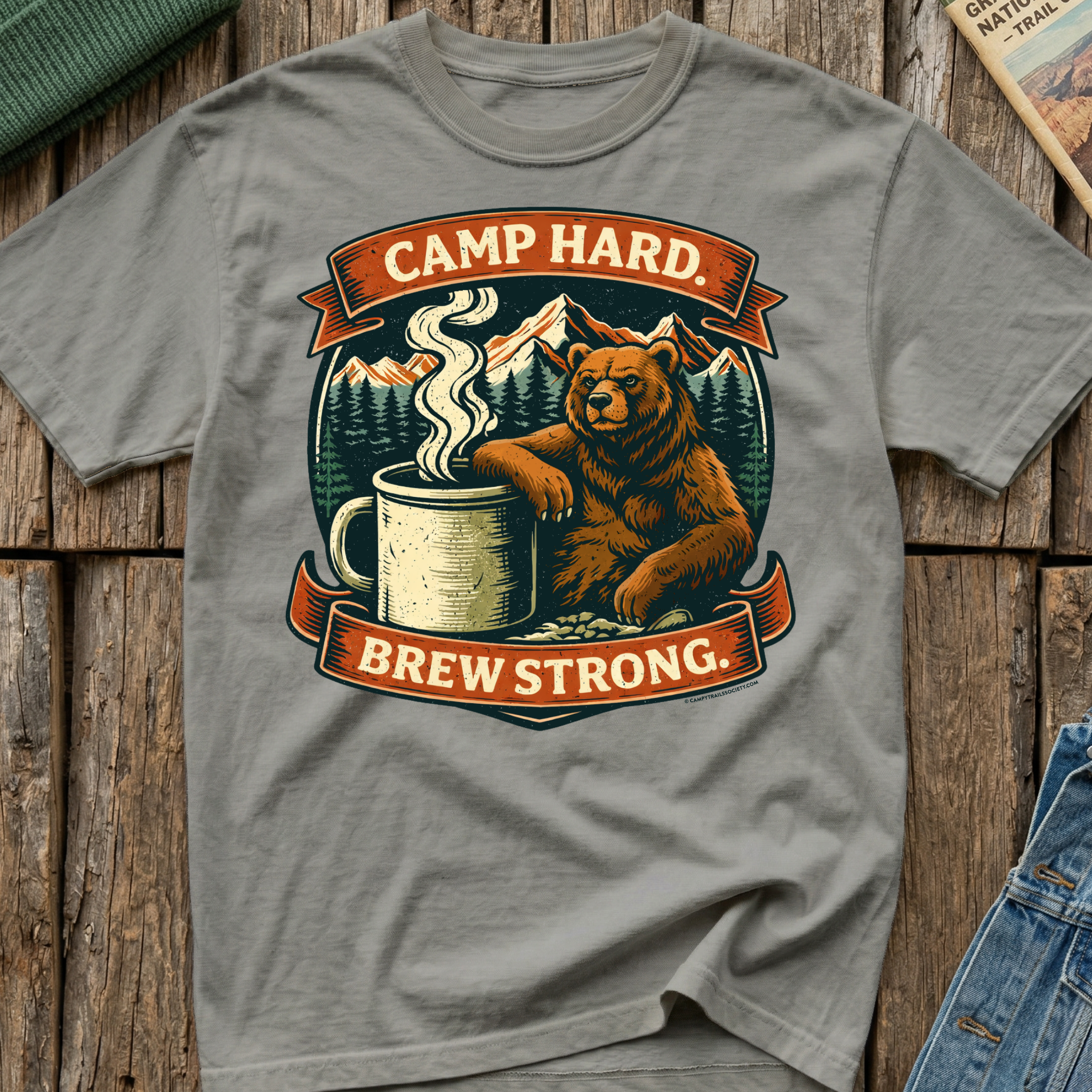 Camp Hard Brew Strong T-Shirt
