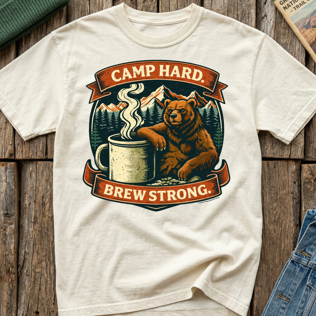Camp Hard Brew Strong T-Shirt