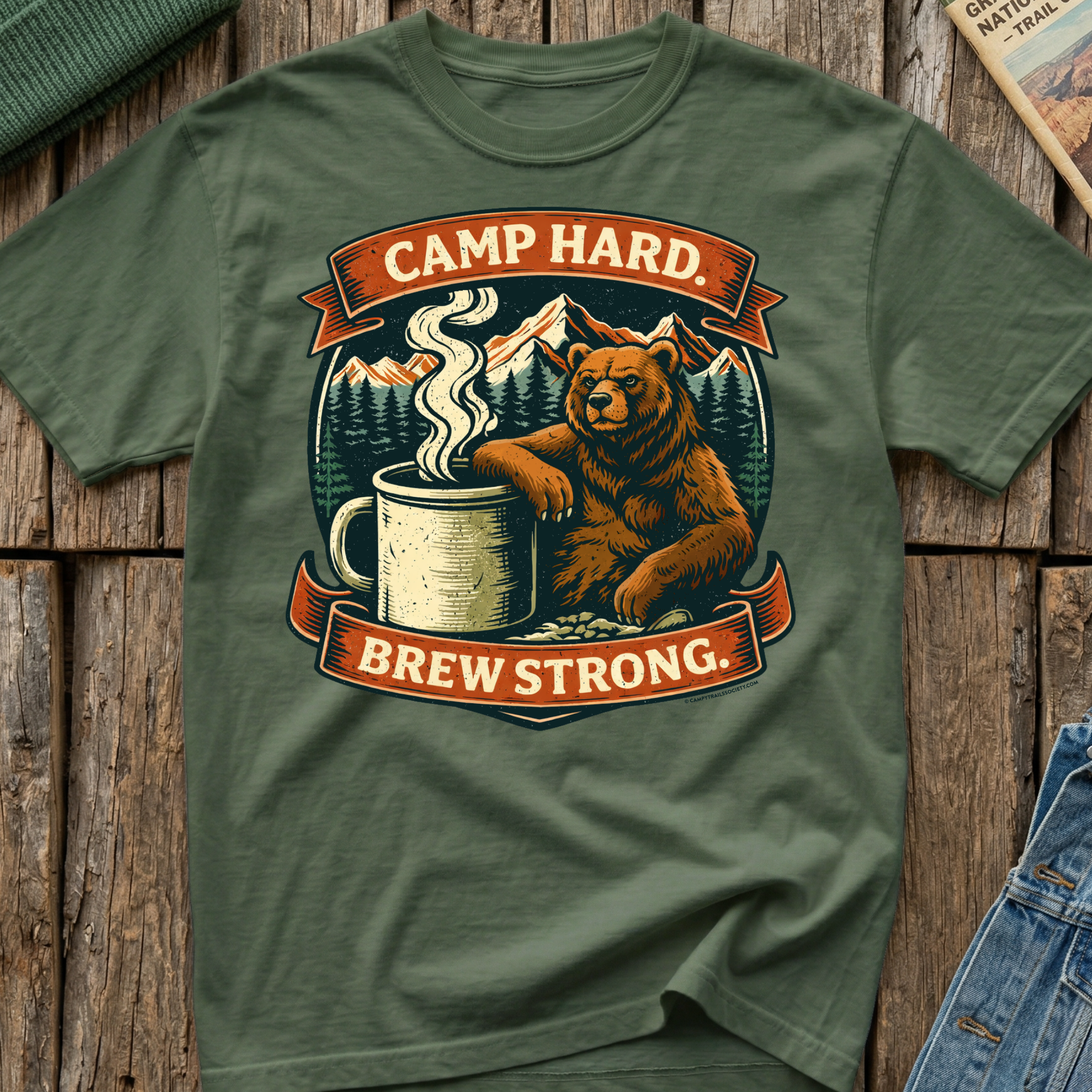 Camp Hard Brew Strong T-Shirt