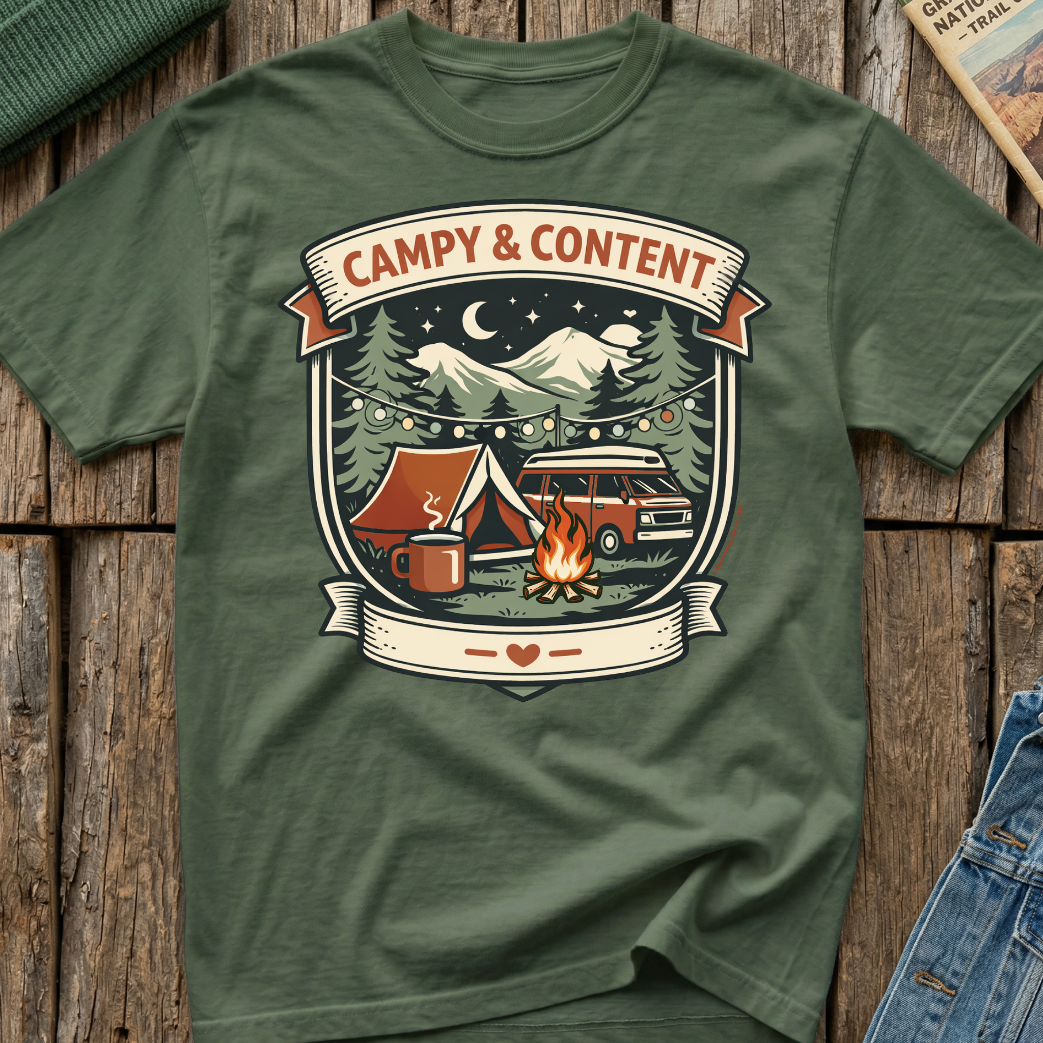 Campy & Content Van-Life T-Shirt