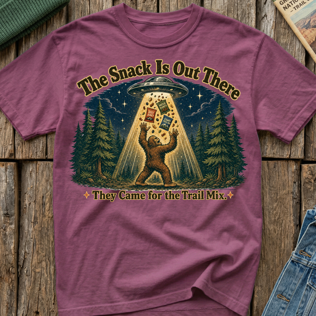 Came For The Trail Mix Bigfoot T-Shirt