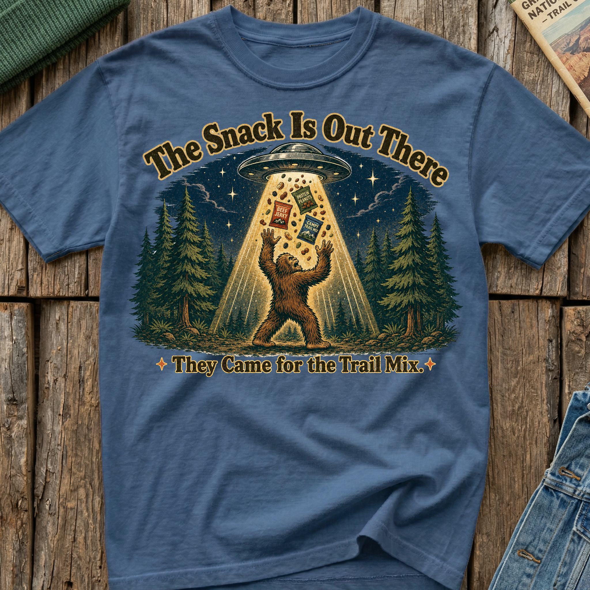 Came For The Trail Mix Bigfoot T-Shirt
