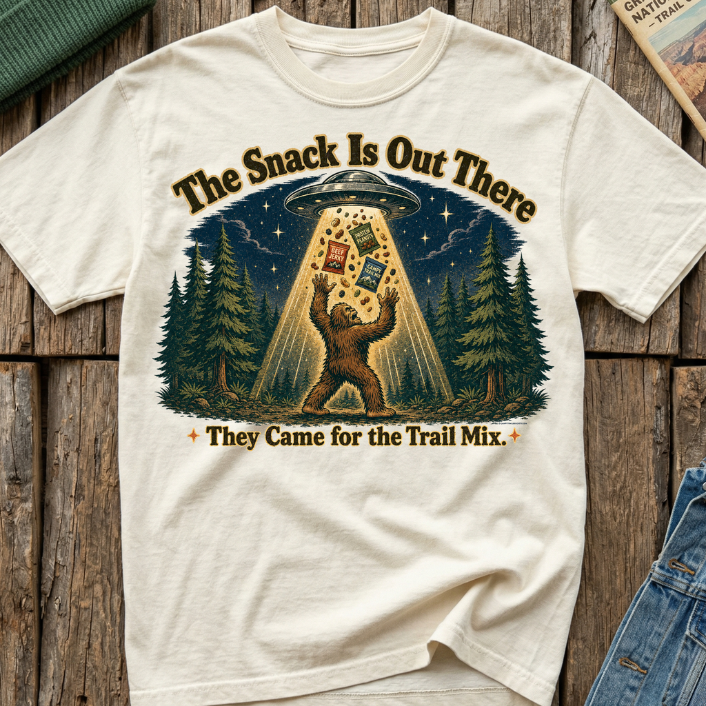 Came For The Trail Mix Bigfoot T-Shirt