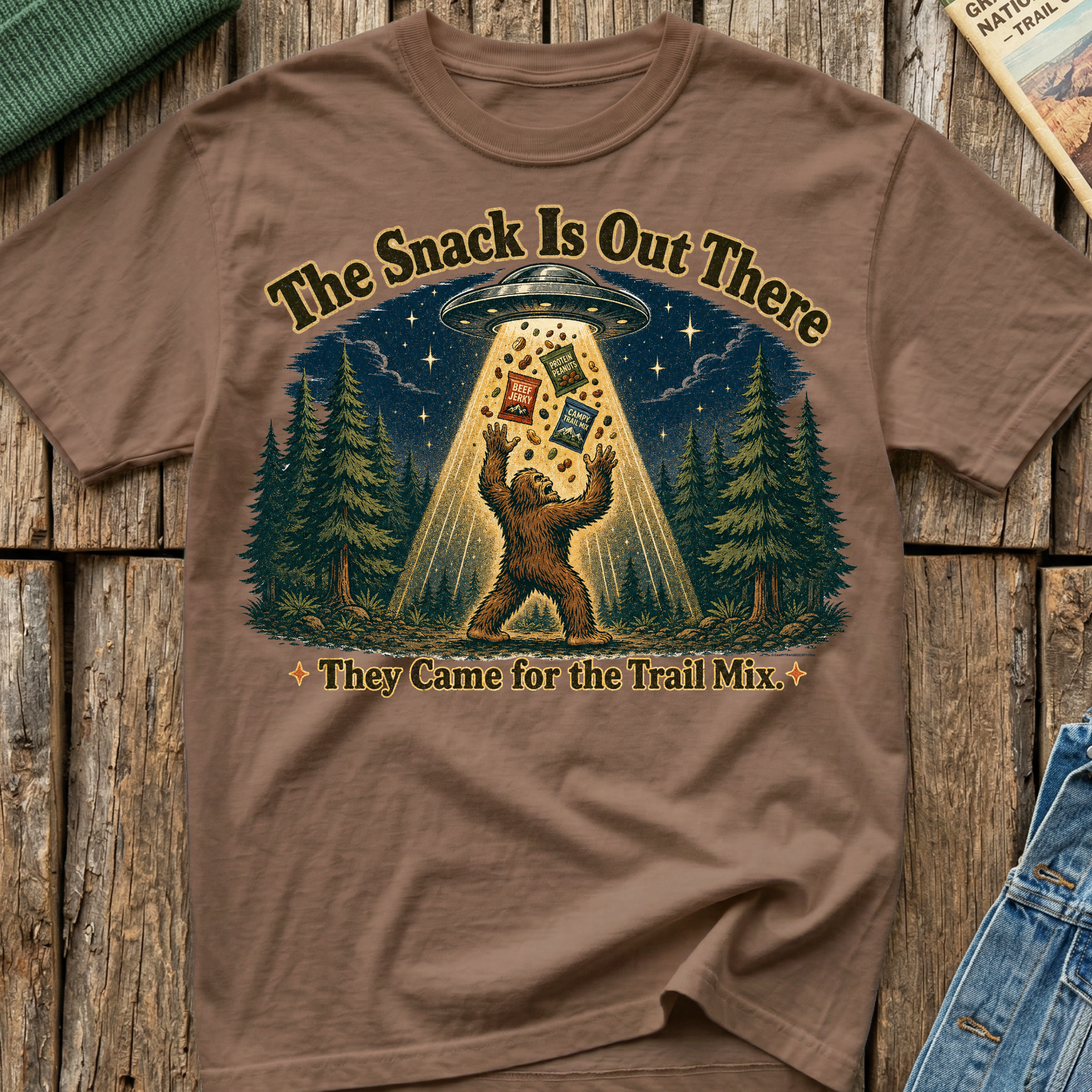 Came For The Trail Mix Bigfoot T-Shirt