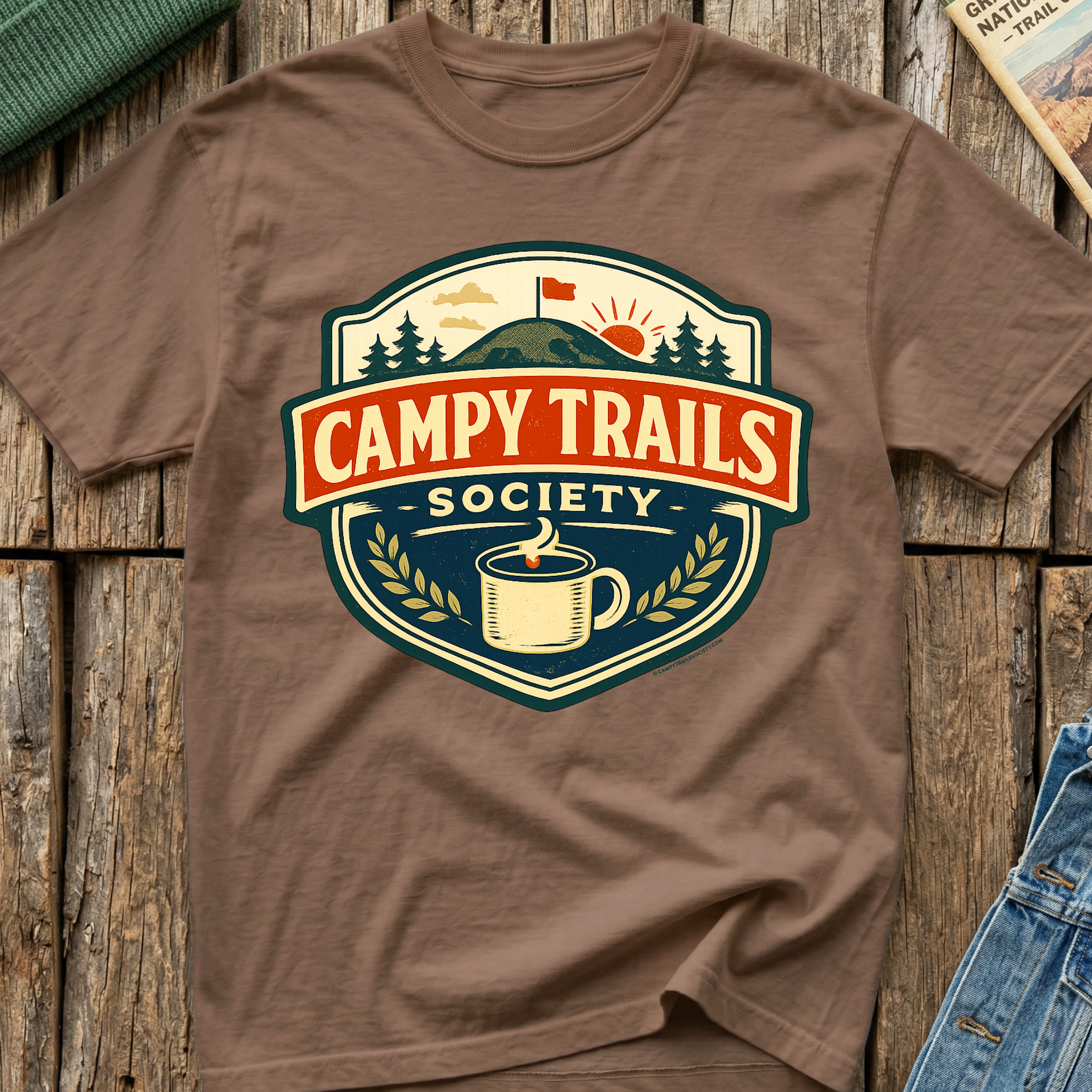 Campy Trails Society Badge T-Shirt