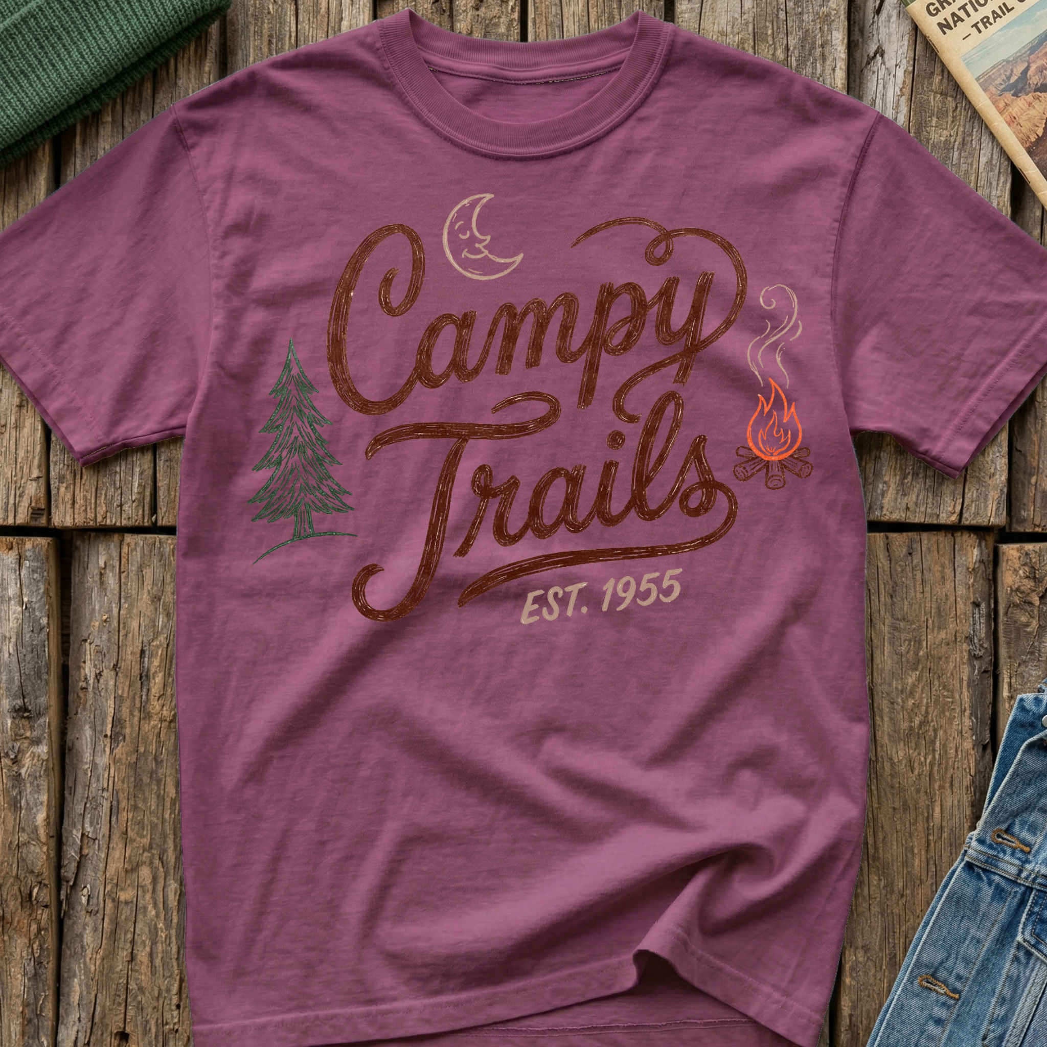 Campy Trails Whirly Logo T-Shirt
