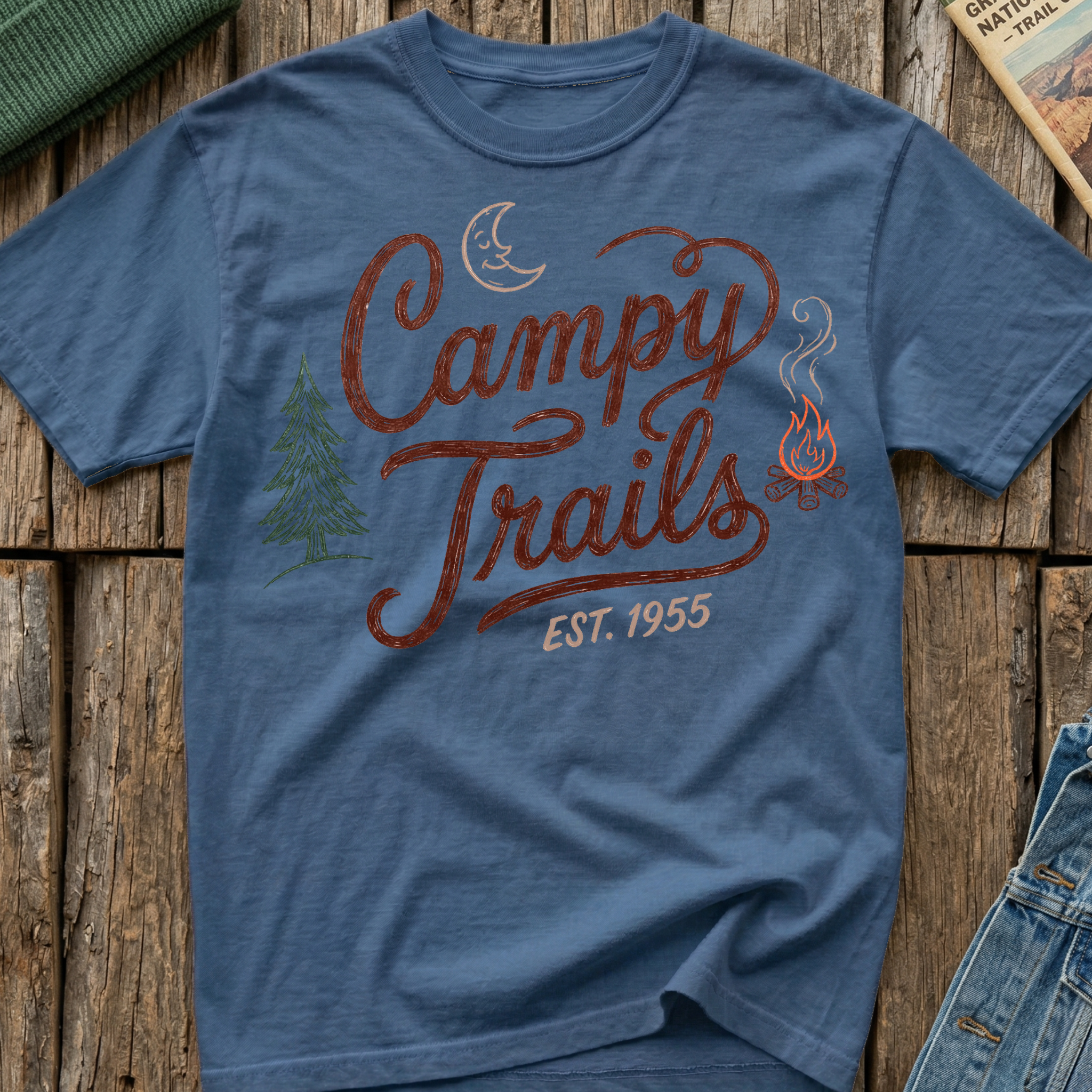 Campy Trails Whirly Logo T-Shirt
