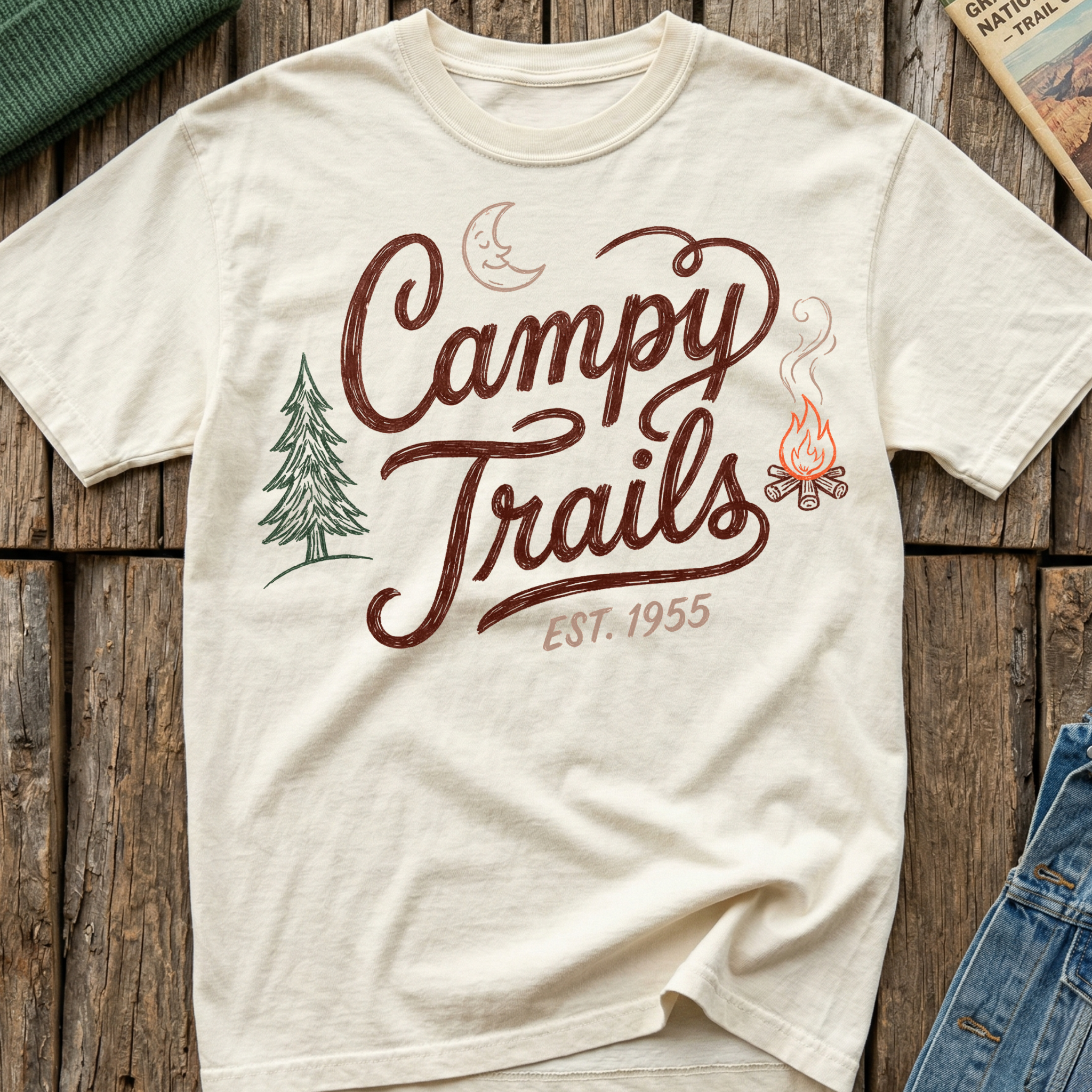 Campy Trails Whirly Logo T-Shirt