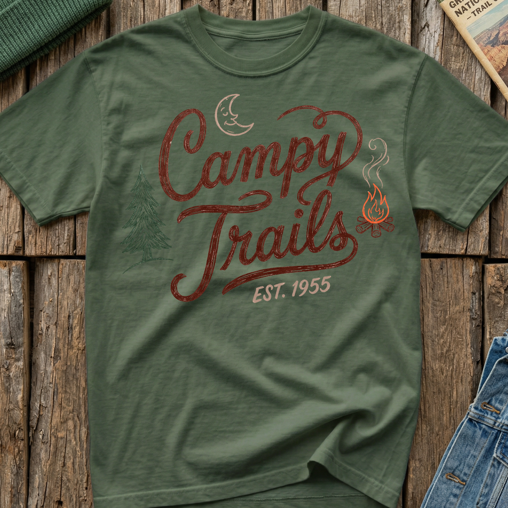 Campy Trails Whirly Logo T-Shirt