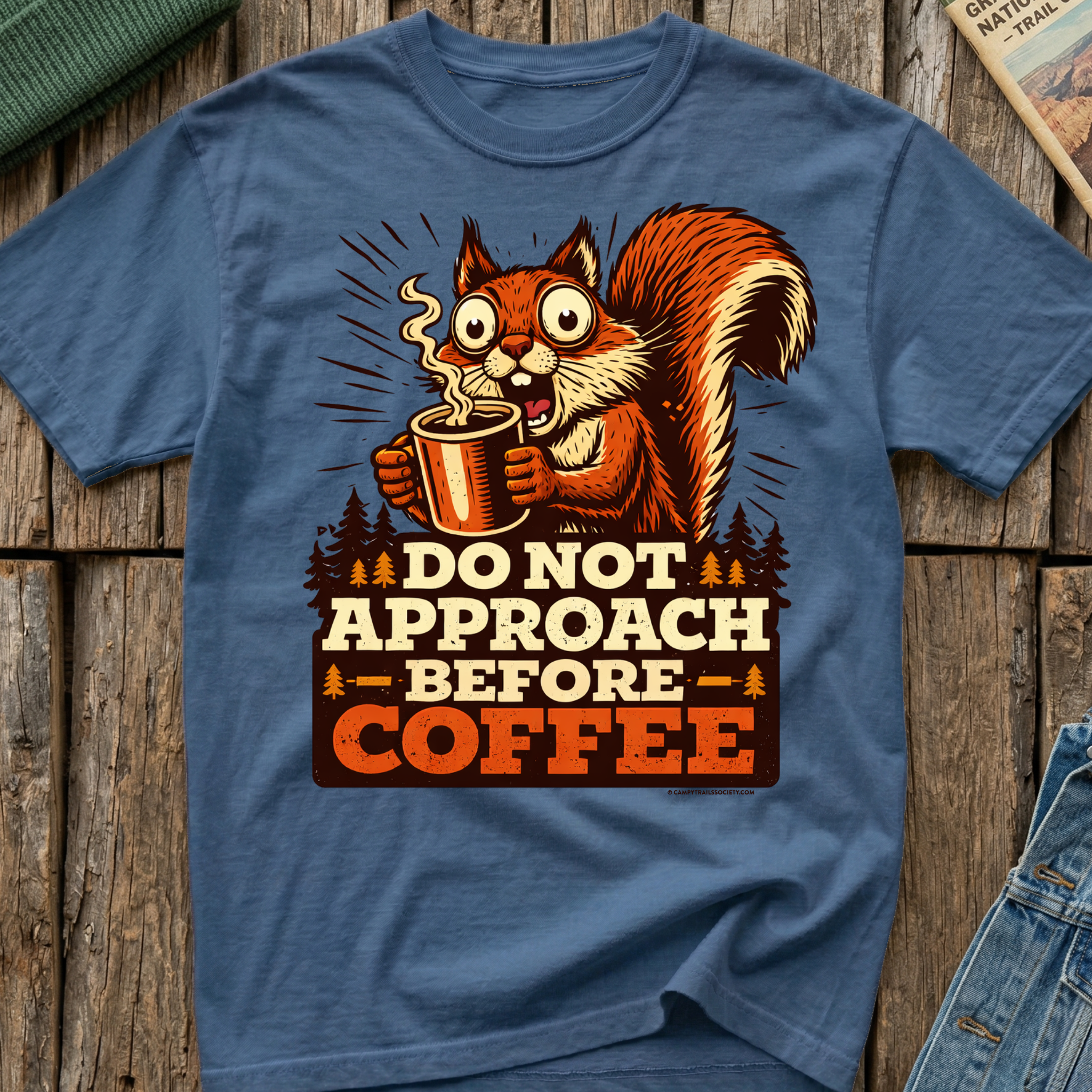 Do Not Approach Before Coffee Squirrel T-Shirt