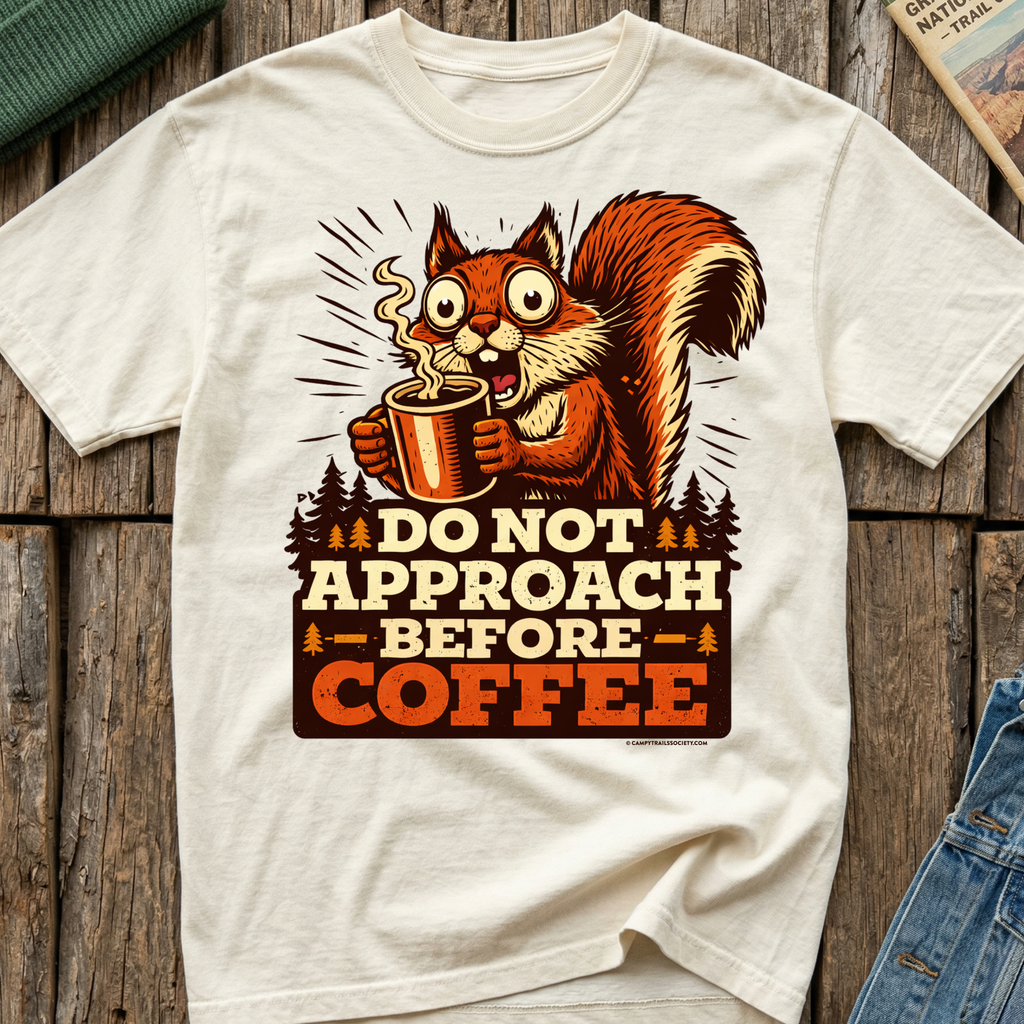 Do Not Approach Before Coffee Squirrel T-Shirt