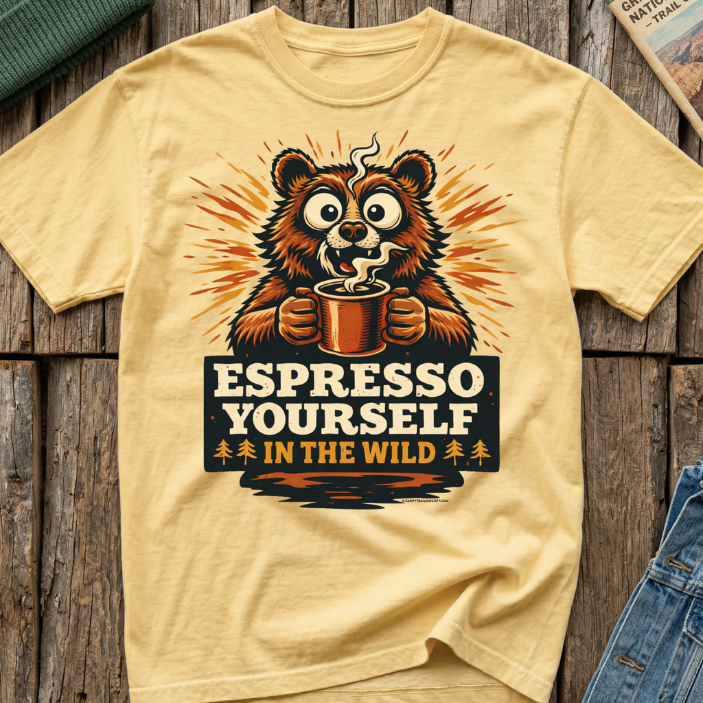 Espresso Yourself In The Wild Bear T-Shirt
