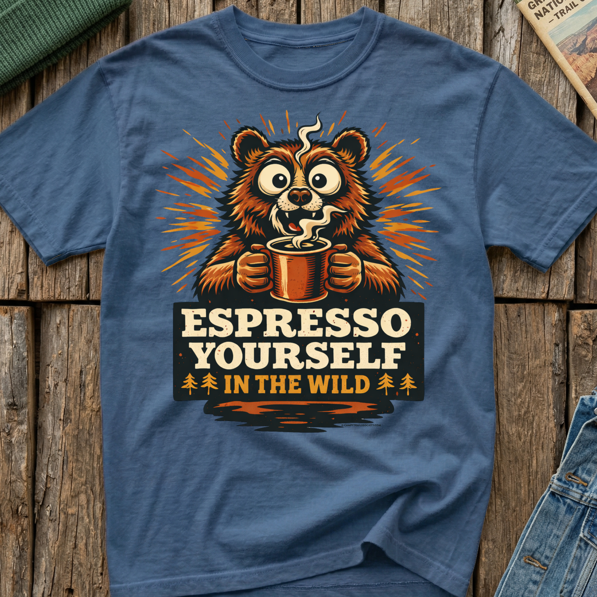 Espresso Yourself In The Wild Bear T-Shirt