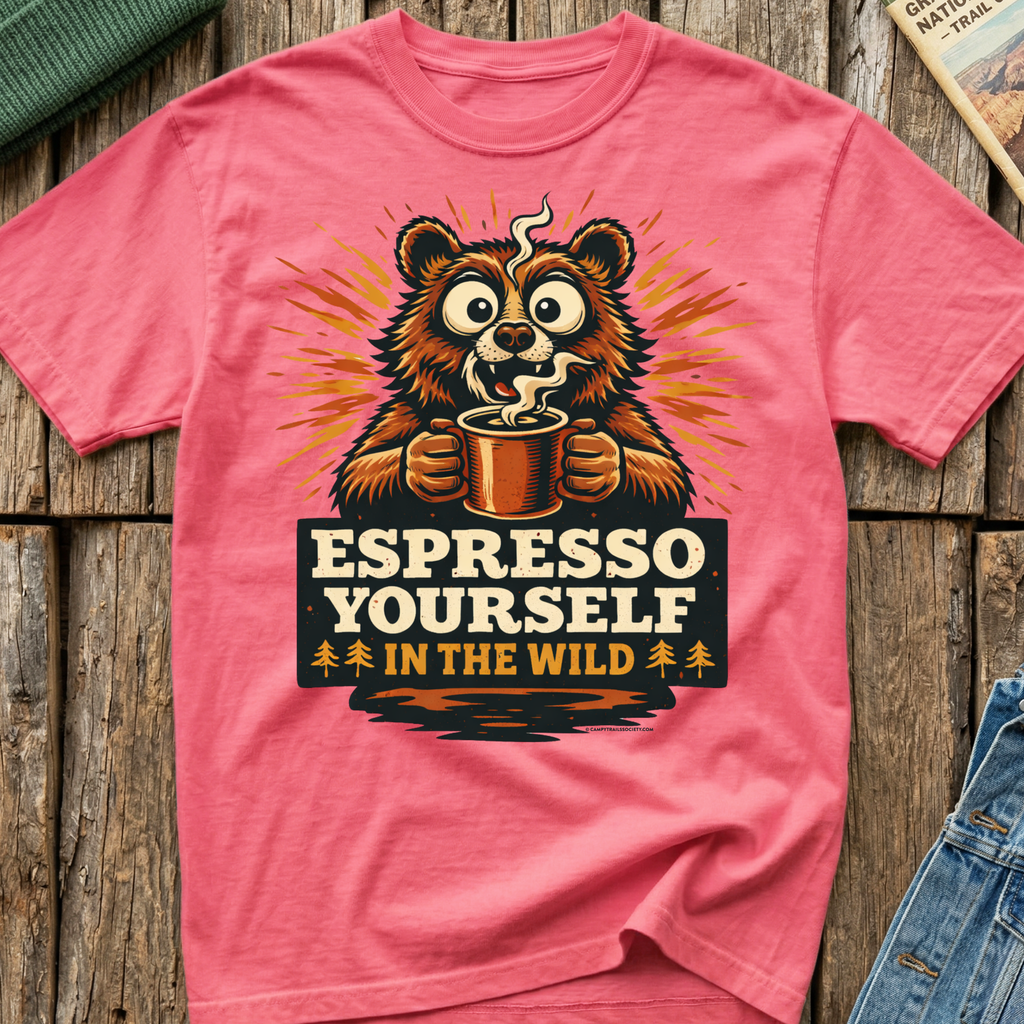 Espresso Yourself In The Wild Bear T-Shirt