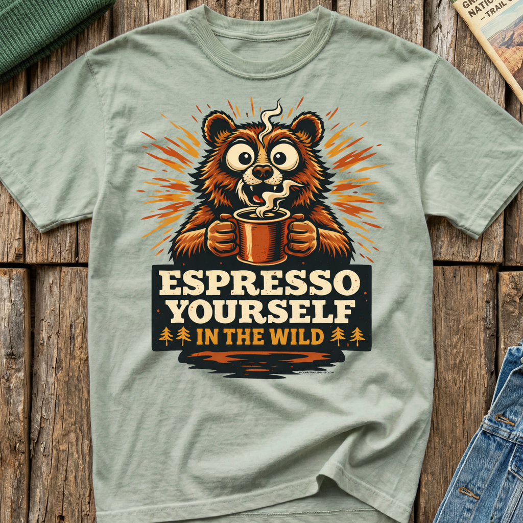 Espresso Yourself In The Wild Bear T-Shirt
