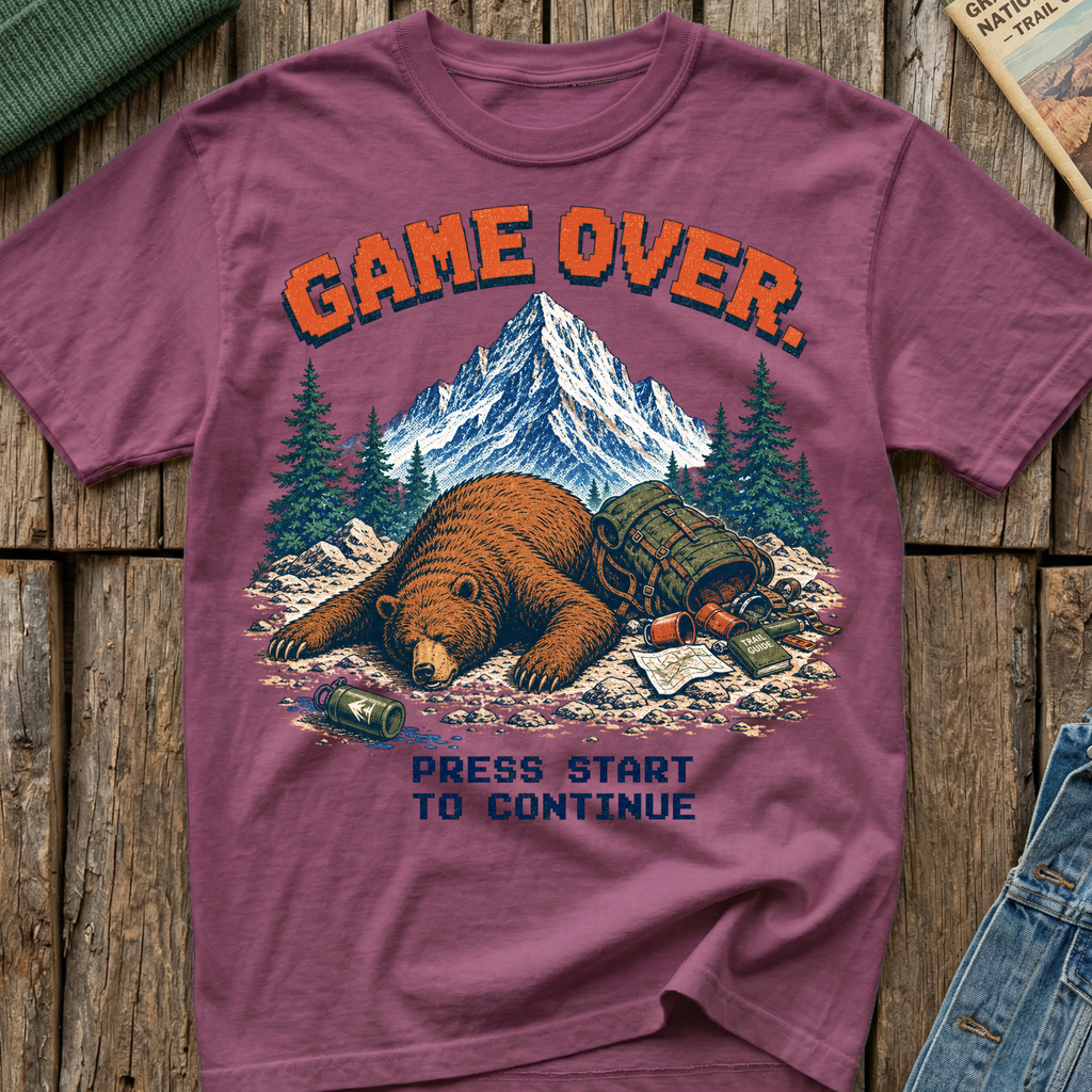 Game Over Press Start T-Shirt
