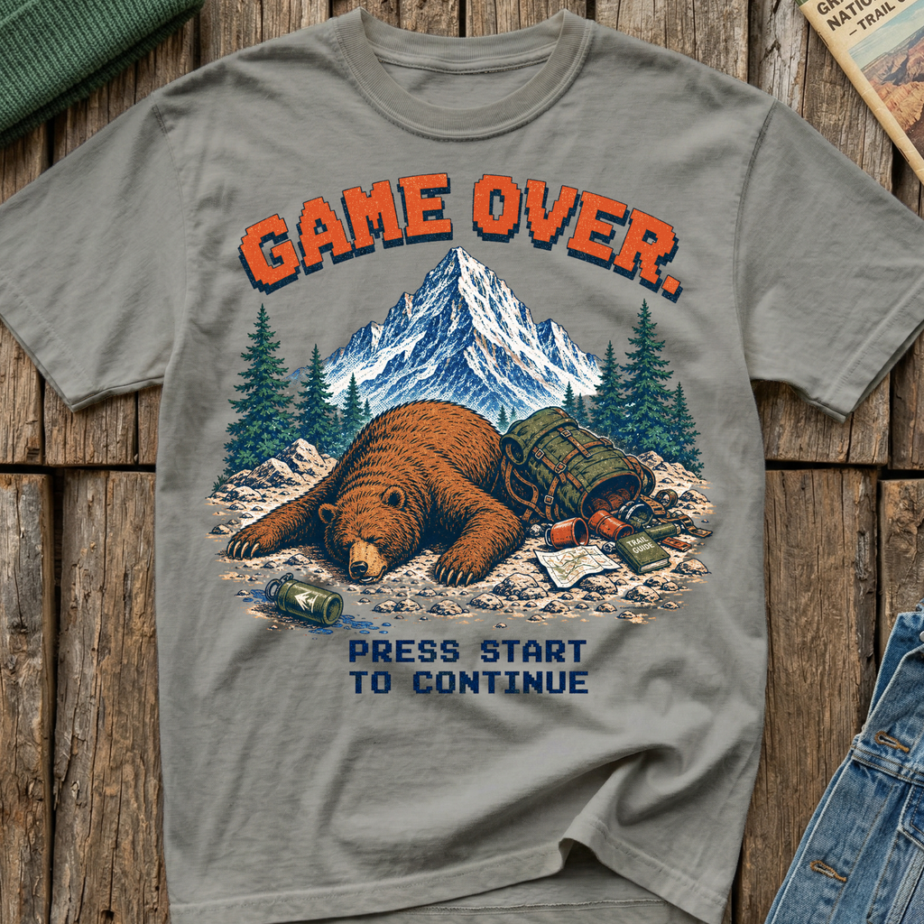 Game Over Press Start T-Shirt