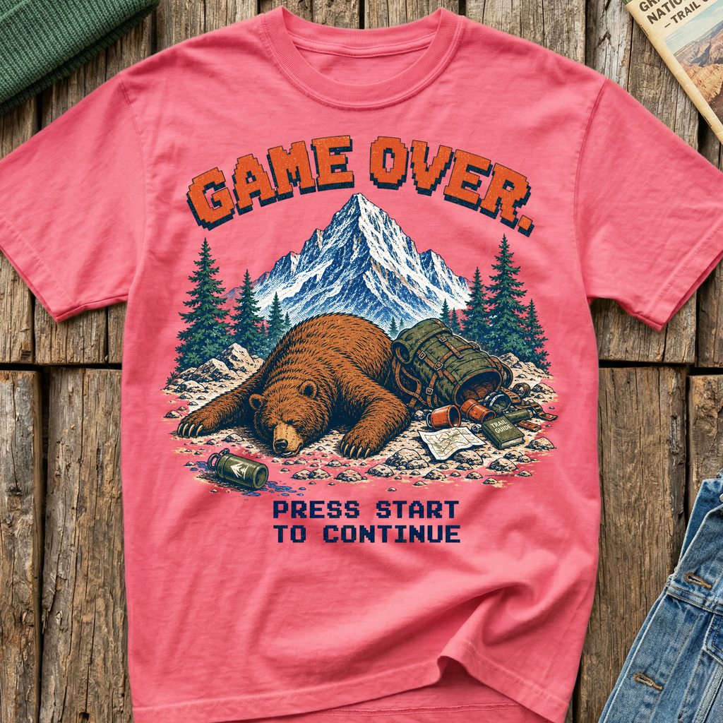 Game Over Press Start T-Shirt
