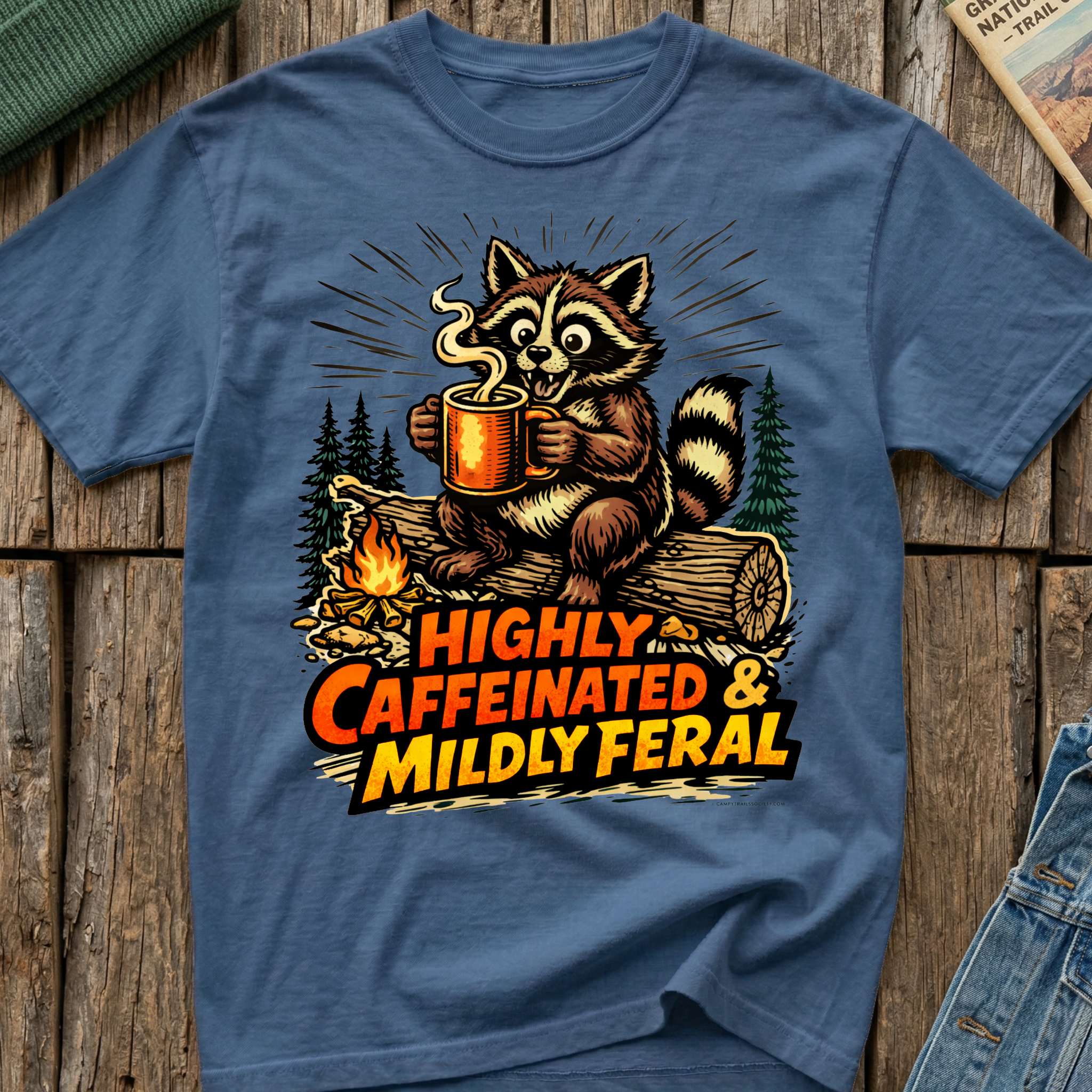Highly Caffeinated and Mildly Feral T-Shirt