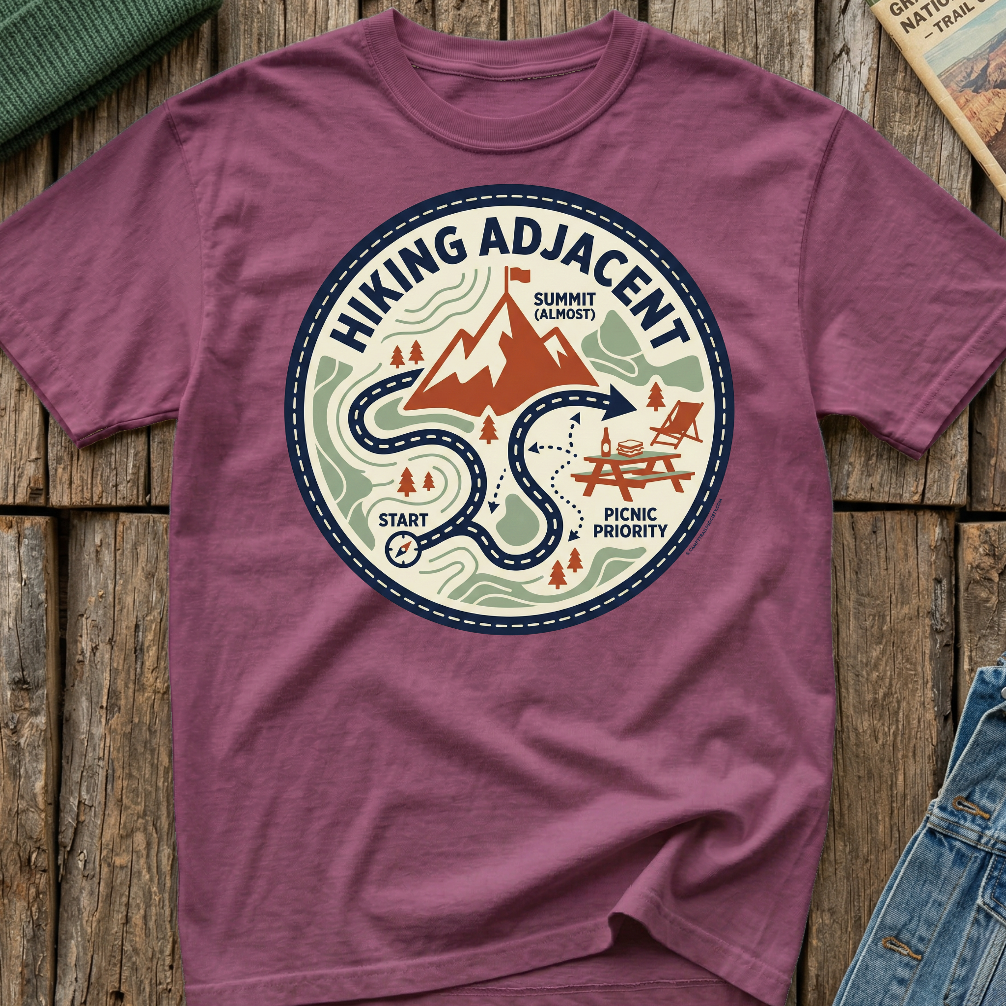Hiking Adjacent Picnic Is Priority T-Shirt