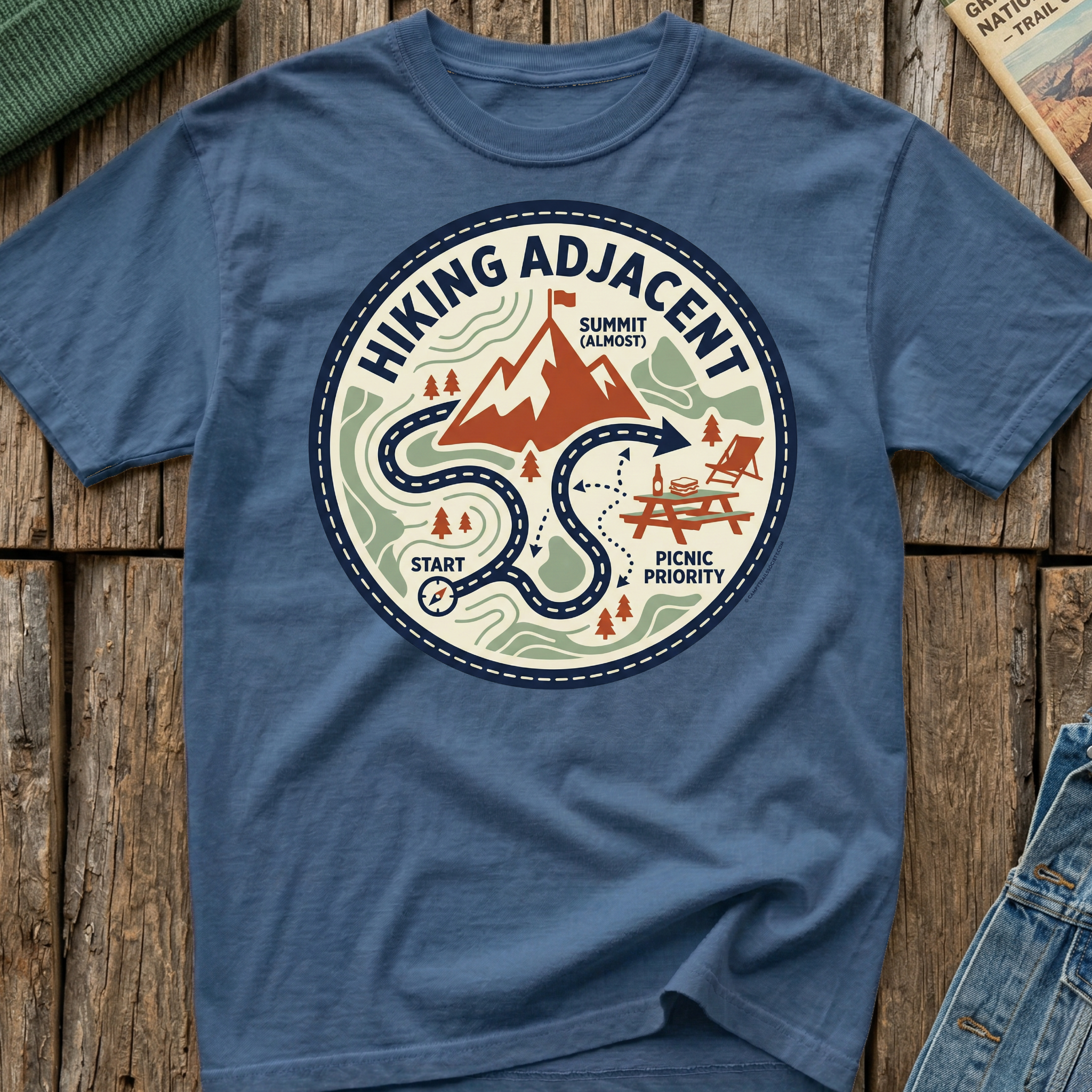 Hiking Adjacent Picnic Is Priority T-Shirt