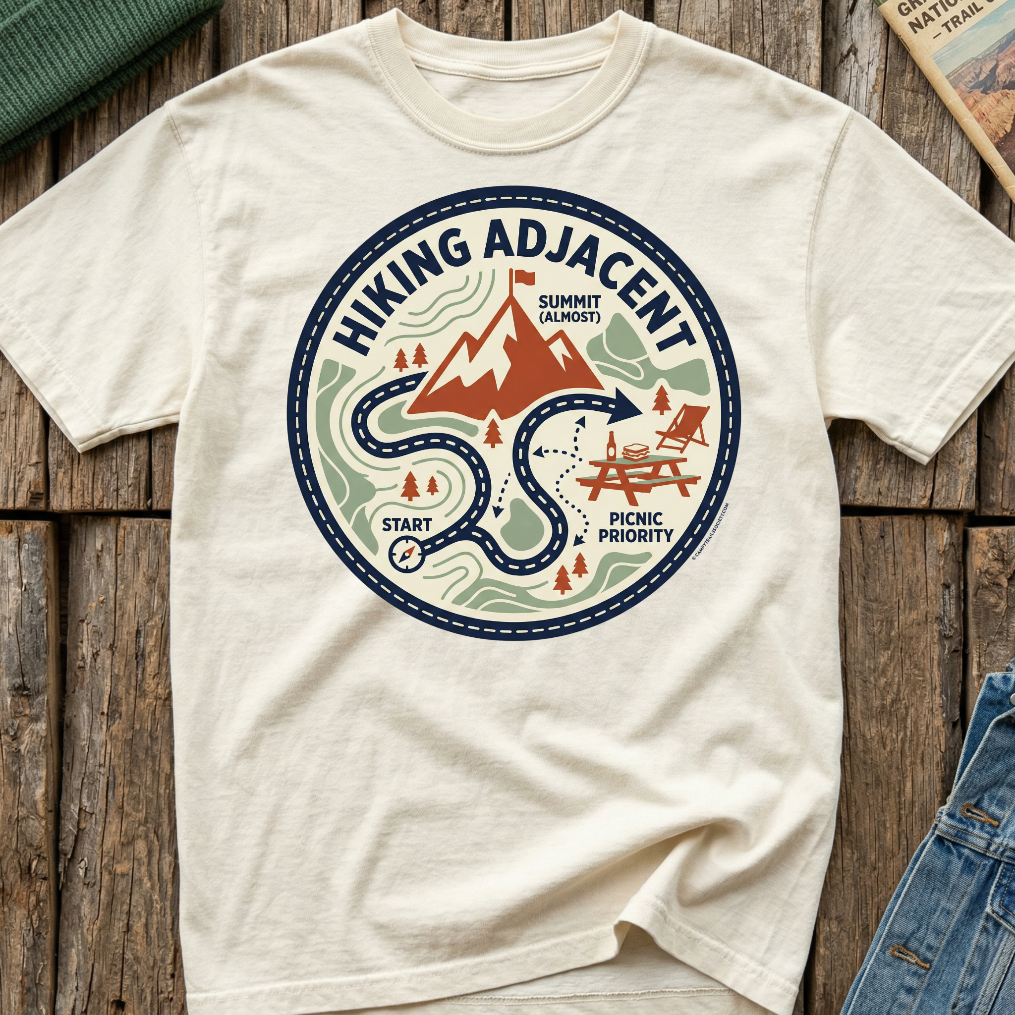 Hiking Adjacent Picnic Is Priority T-Shirt