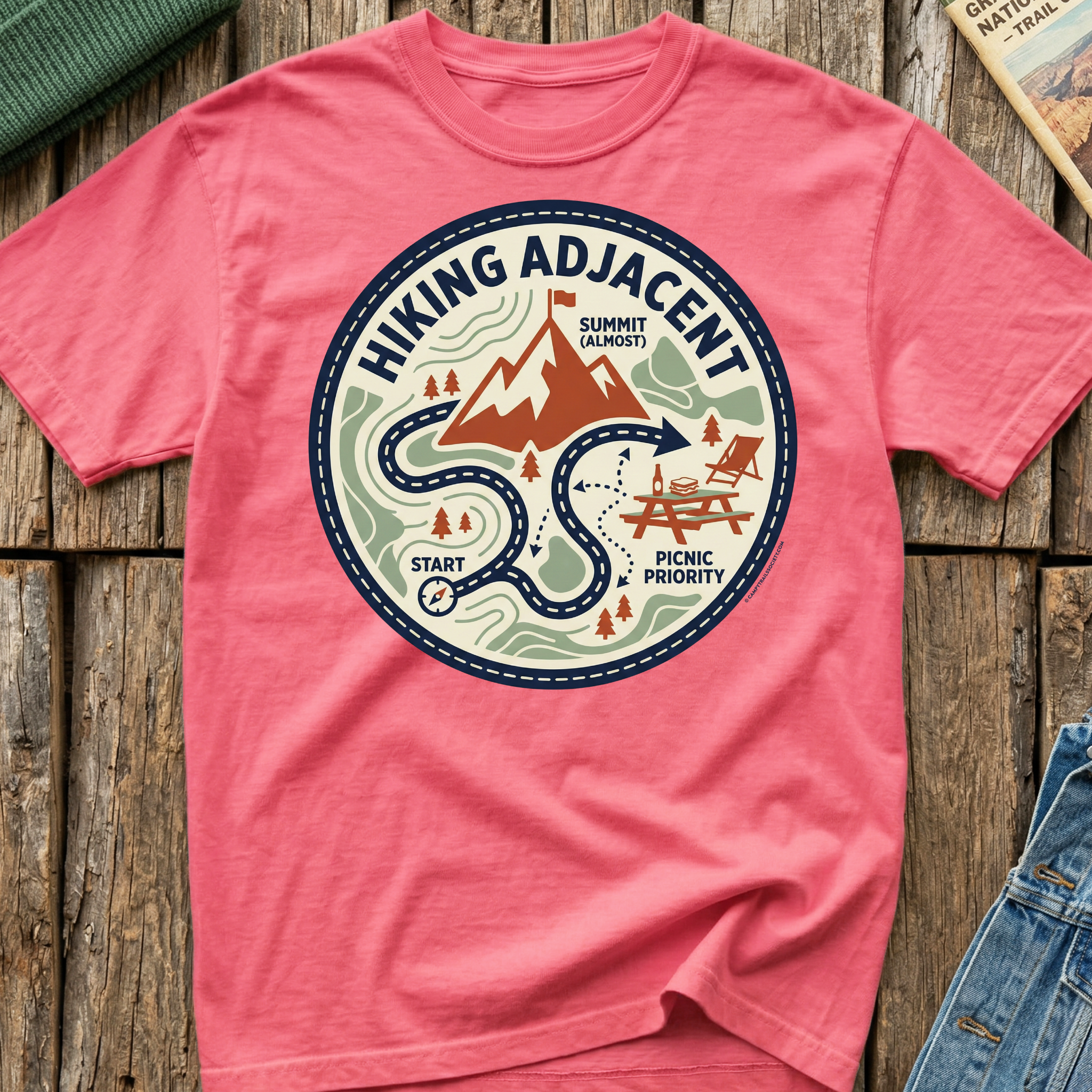 Hiking Adjacent Picnic Is Priority T-Shirt