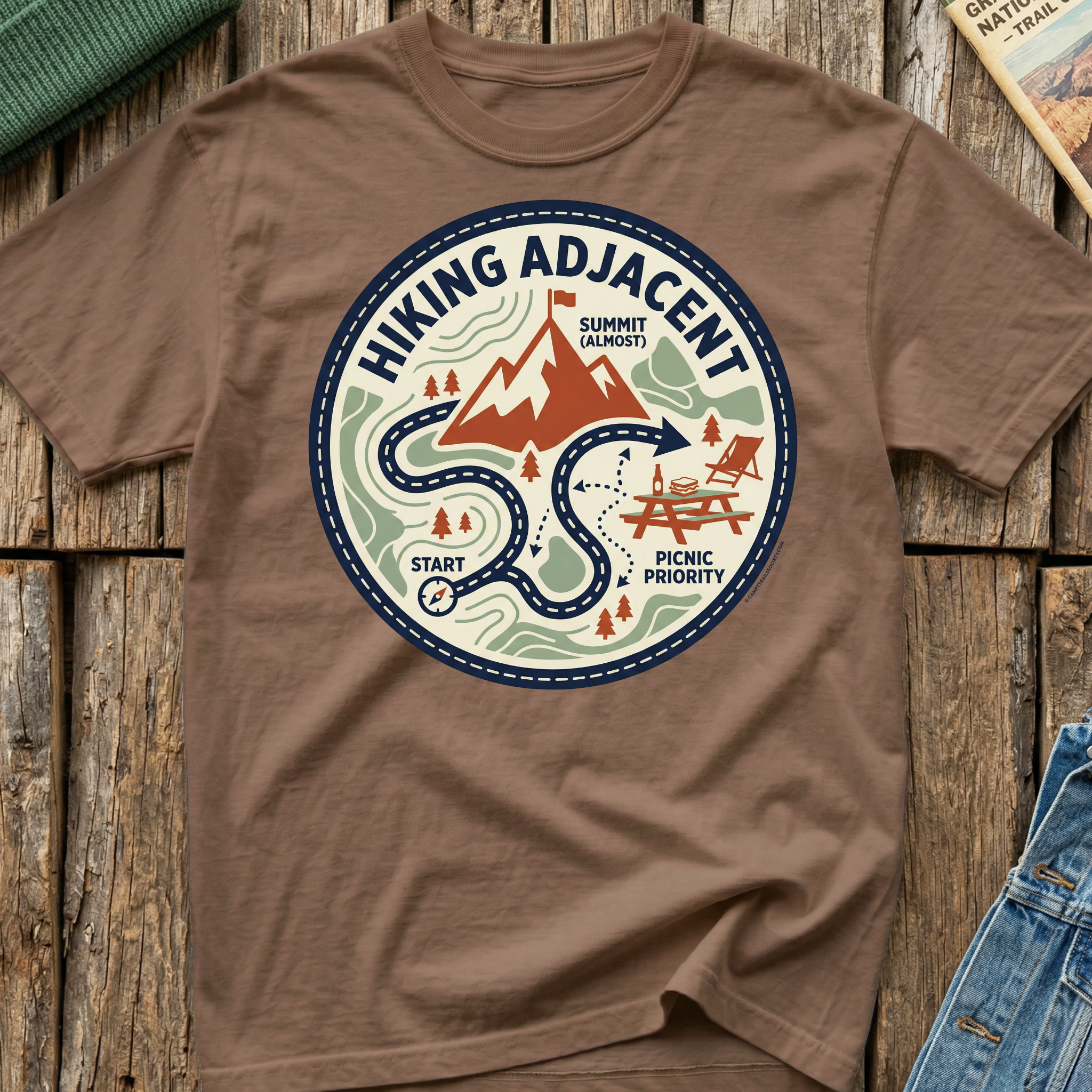 Hiking Adjacent Picnic Is Priority T-Shirt