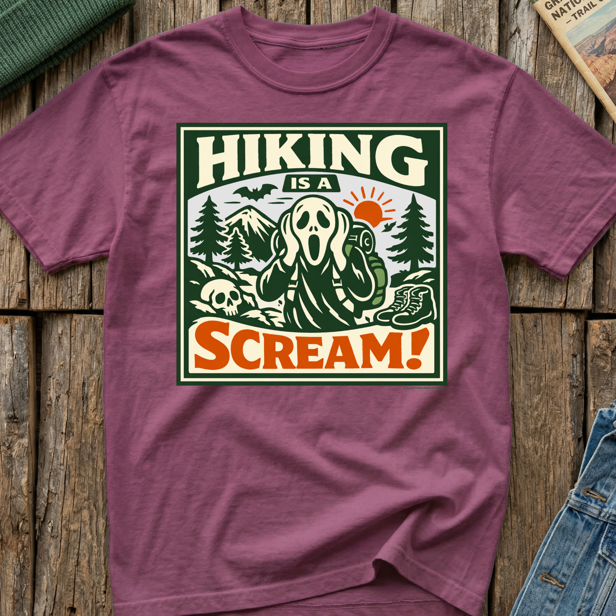 Hiking Is A Scream! T-Shirt