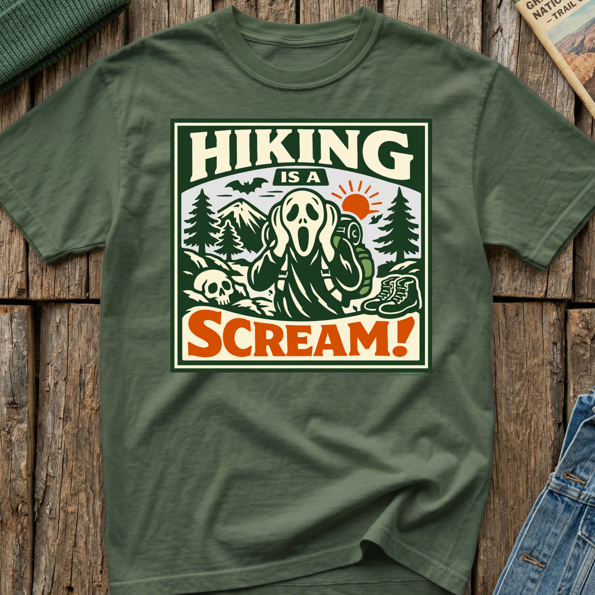 Hiking Is A Scream! T-Shirt