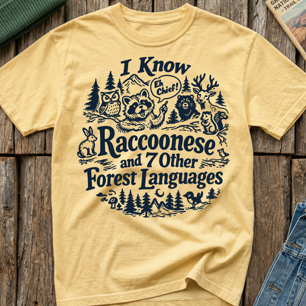 I Know Raccoonese T-Shirt