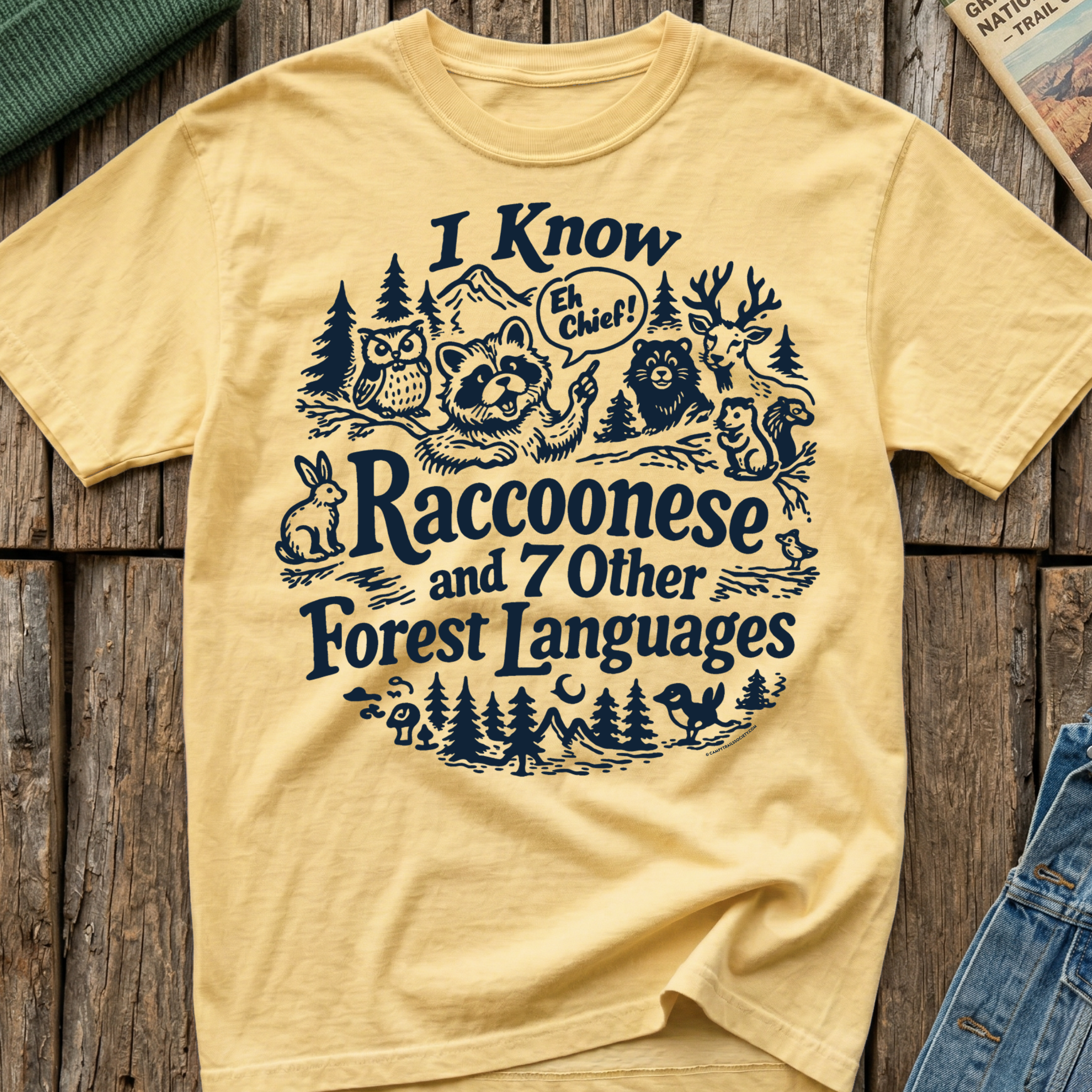 I Know Raccoonese T-Shirt