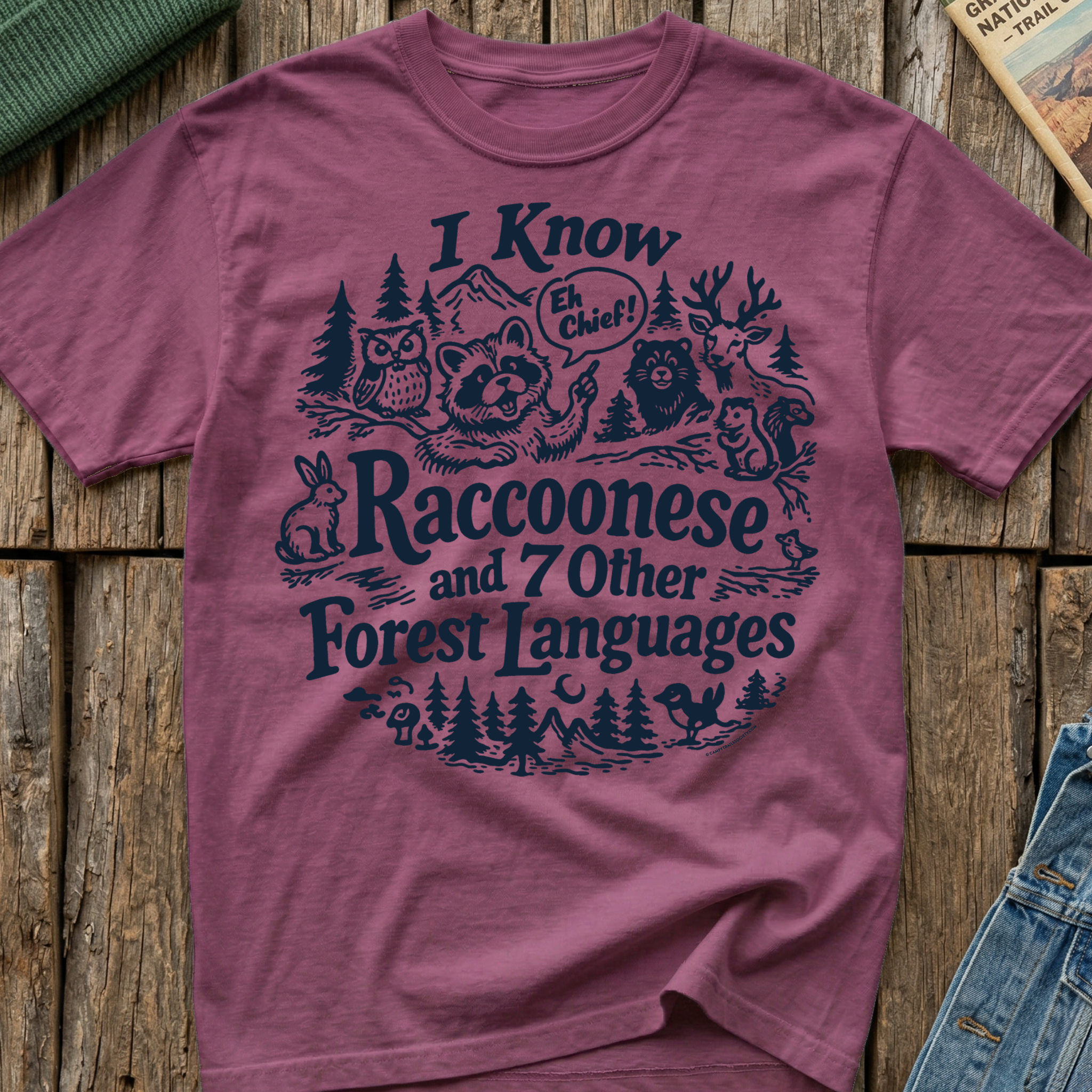 I Know Raccoonese T-Shirt