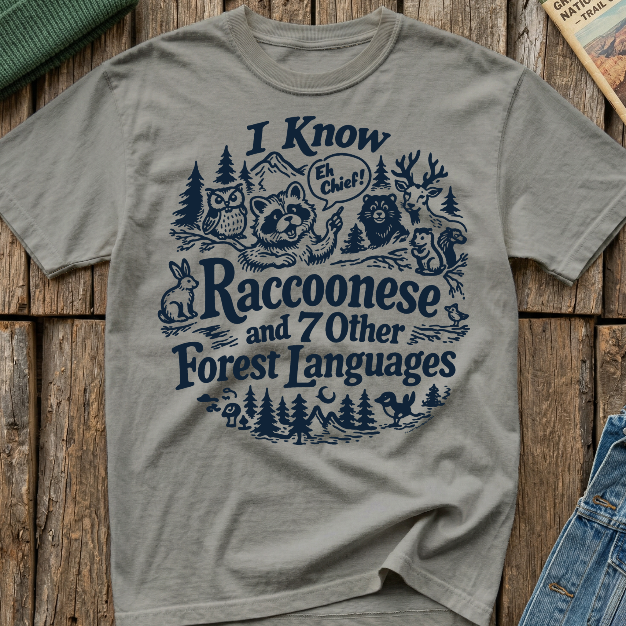I Know Raccoonese T-Shirt