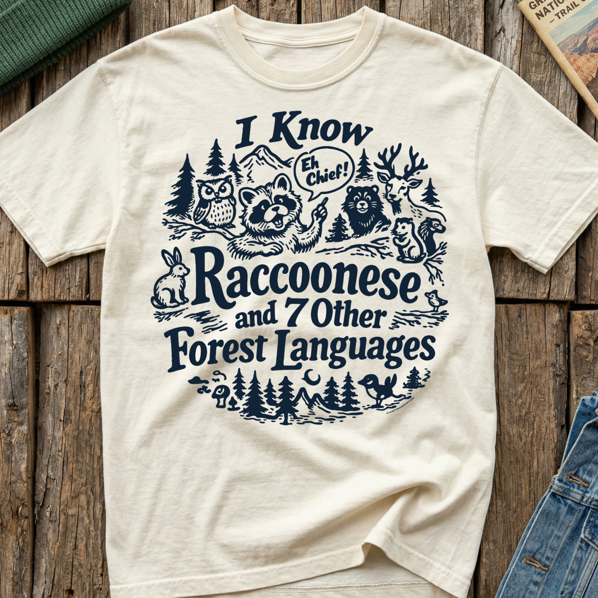 I Know Raccoonese T-Shirt