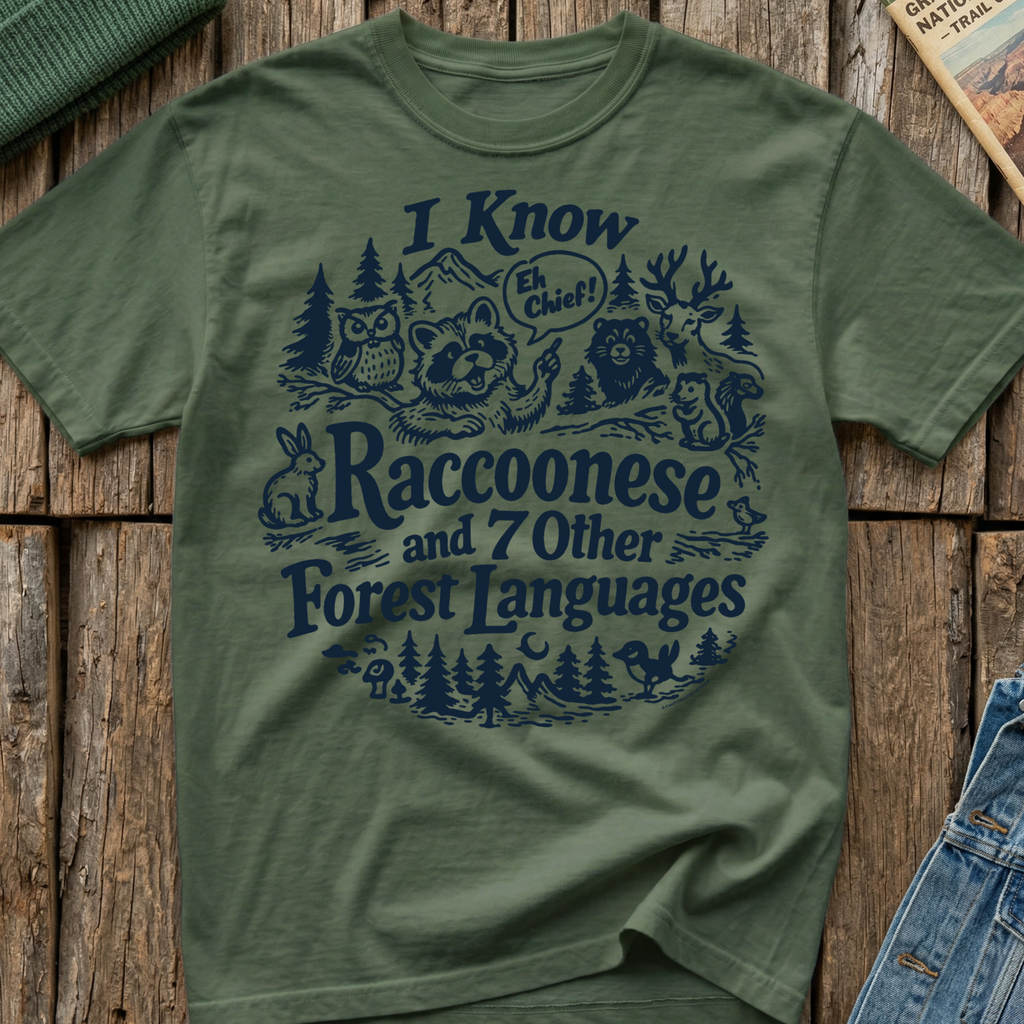 I Know Raccoonese T-Shirt