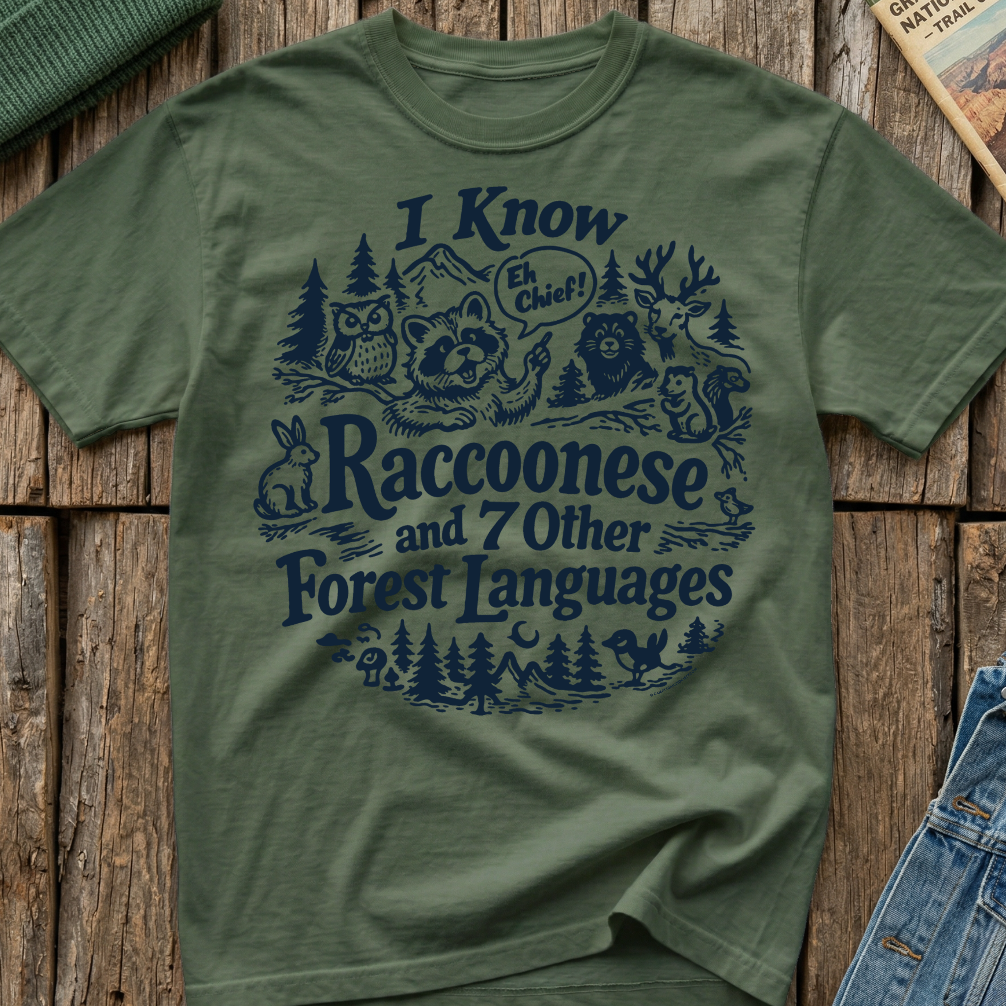 I Know Raccoonese T-Shirt