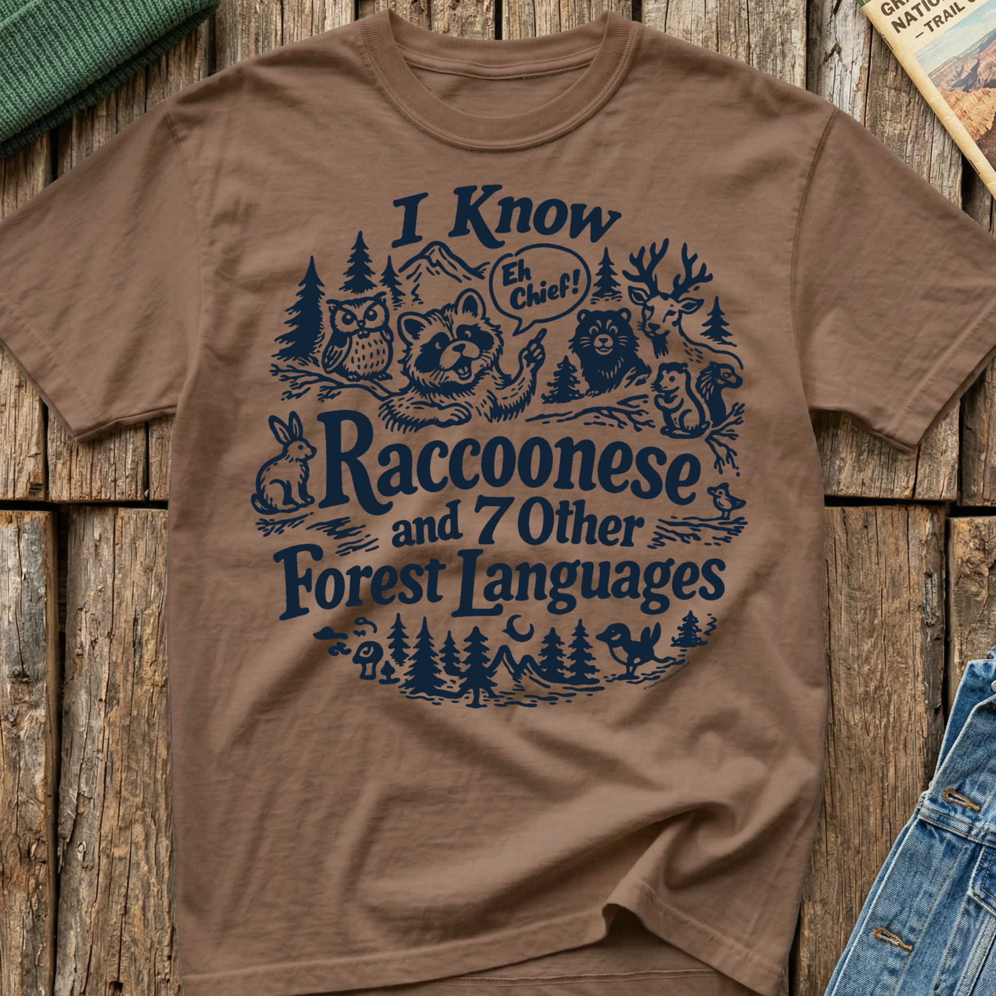 I Know Raccoonese T-Shirt