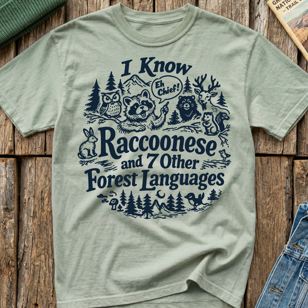 I Know Raccoonese T-Shirt