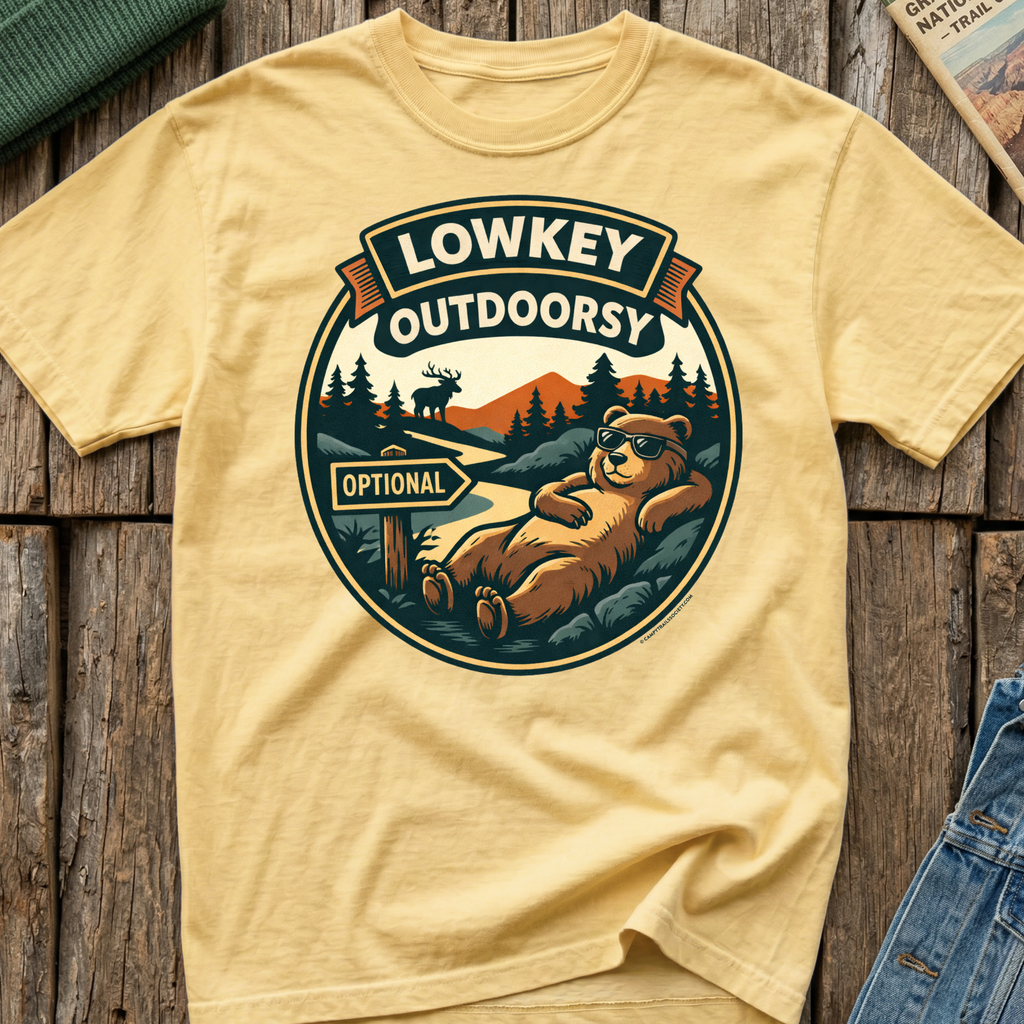 Lowkey Outdoorsy Bear T-Shirt