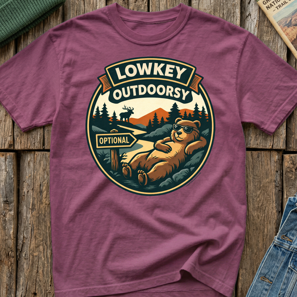 Lowkey Outdoorsy Bear T-Shirt
