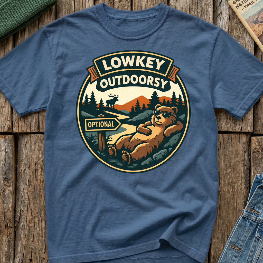 Lowkey Outdoorsy Bear T-Shirt