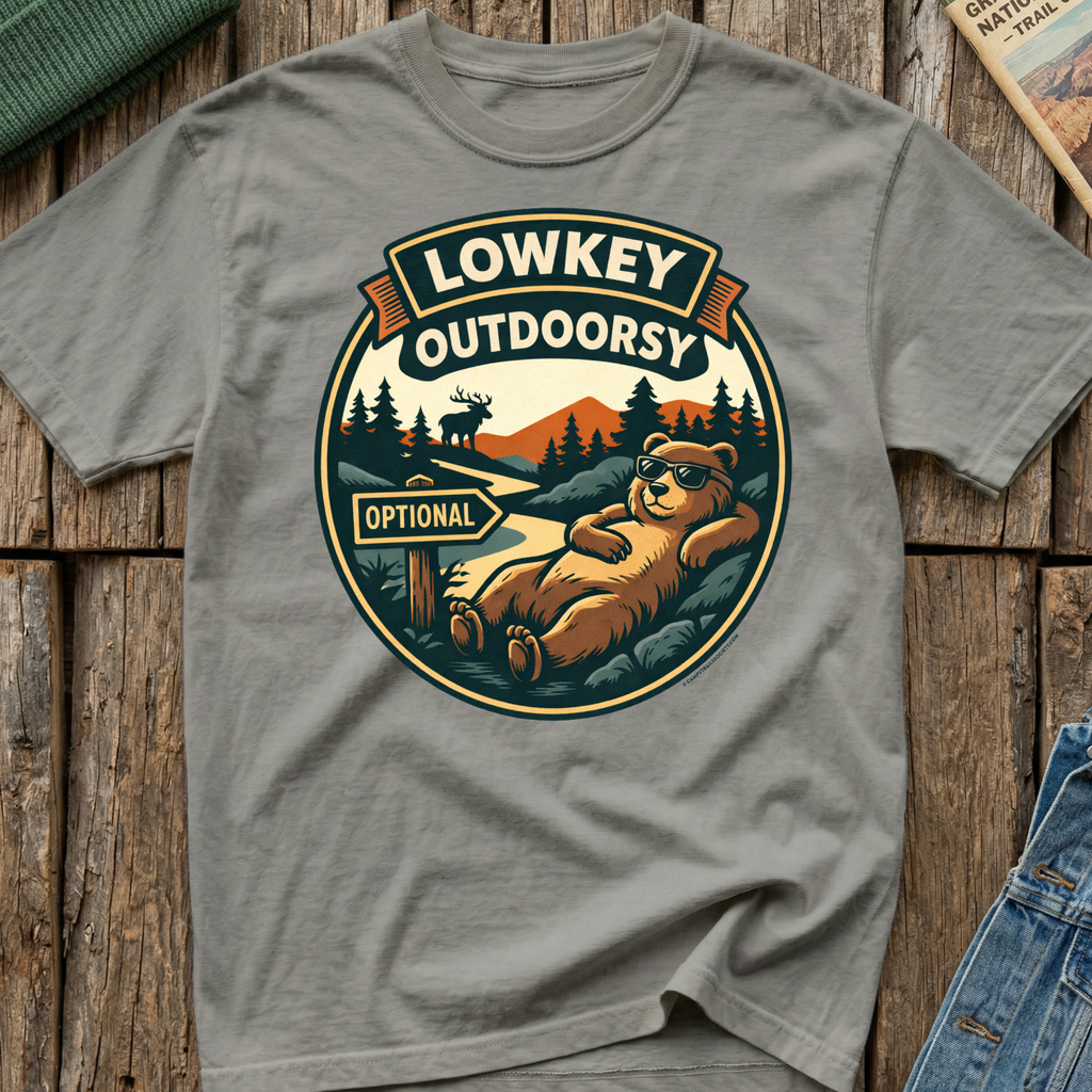 Lowkey Outdoorsy Bear T-Shirt