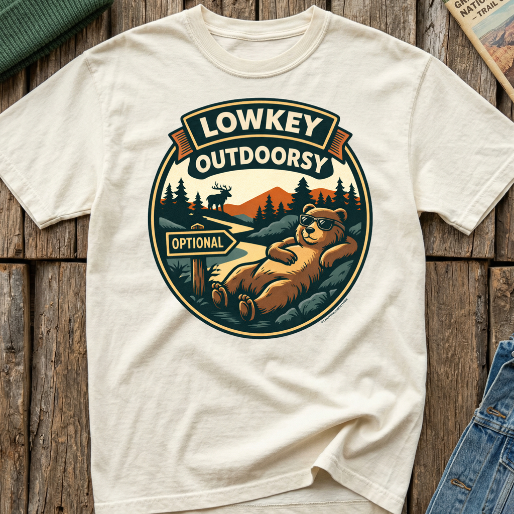 Lowkey Outdoorsy Bear T-Shirt