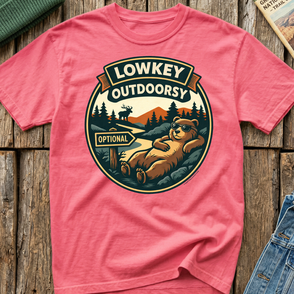 Lowkey Outdoorsy Bear T-Shirt
