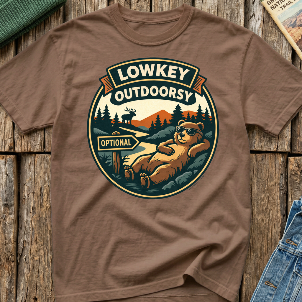 Lowkey Outdoorsy Bear T-Shirt