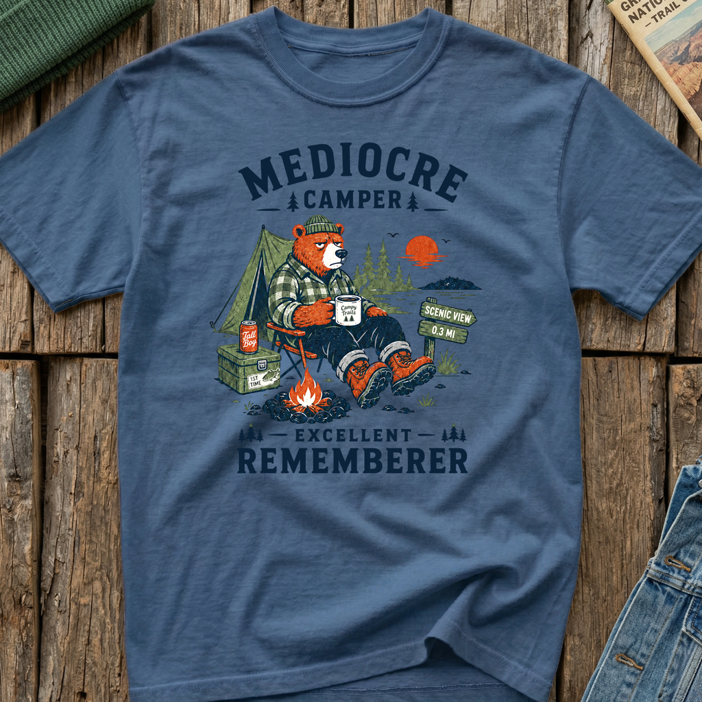 Mediocre Camper, Excellent Rememberer T-Shirt