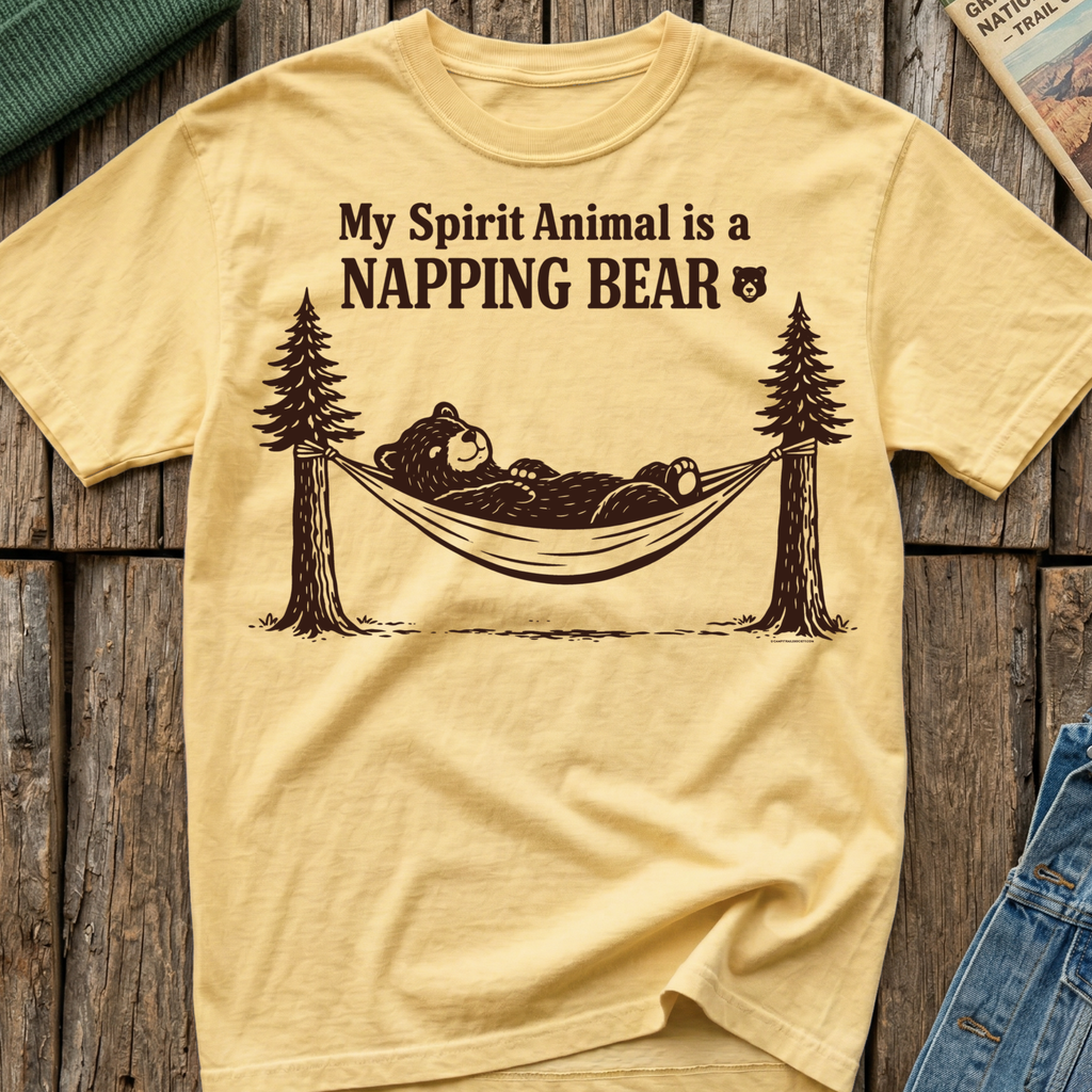 My Spirit Animal is a Napping Bear 🐻 T-Shirt
